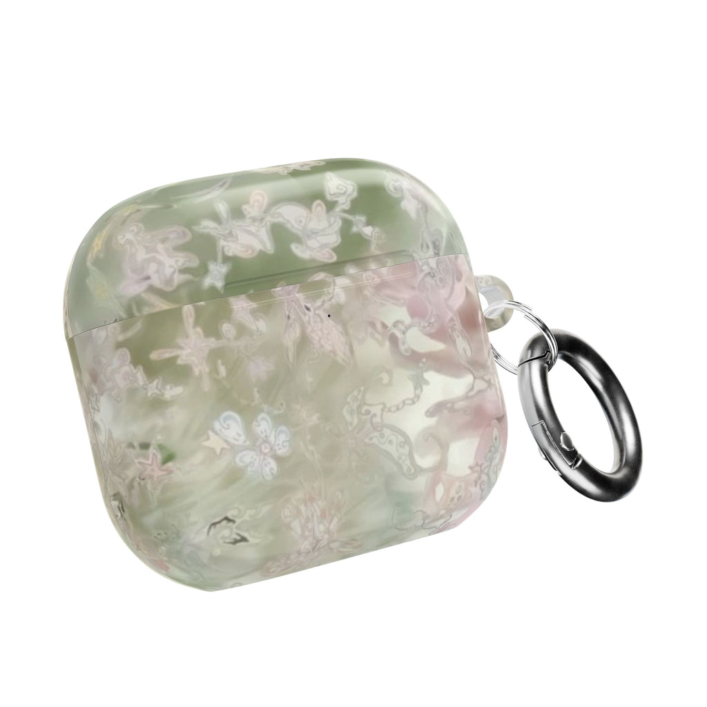 WHIMSY GREEN FLORAL AIRPOD CASE