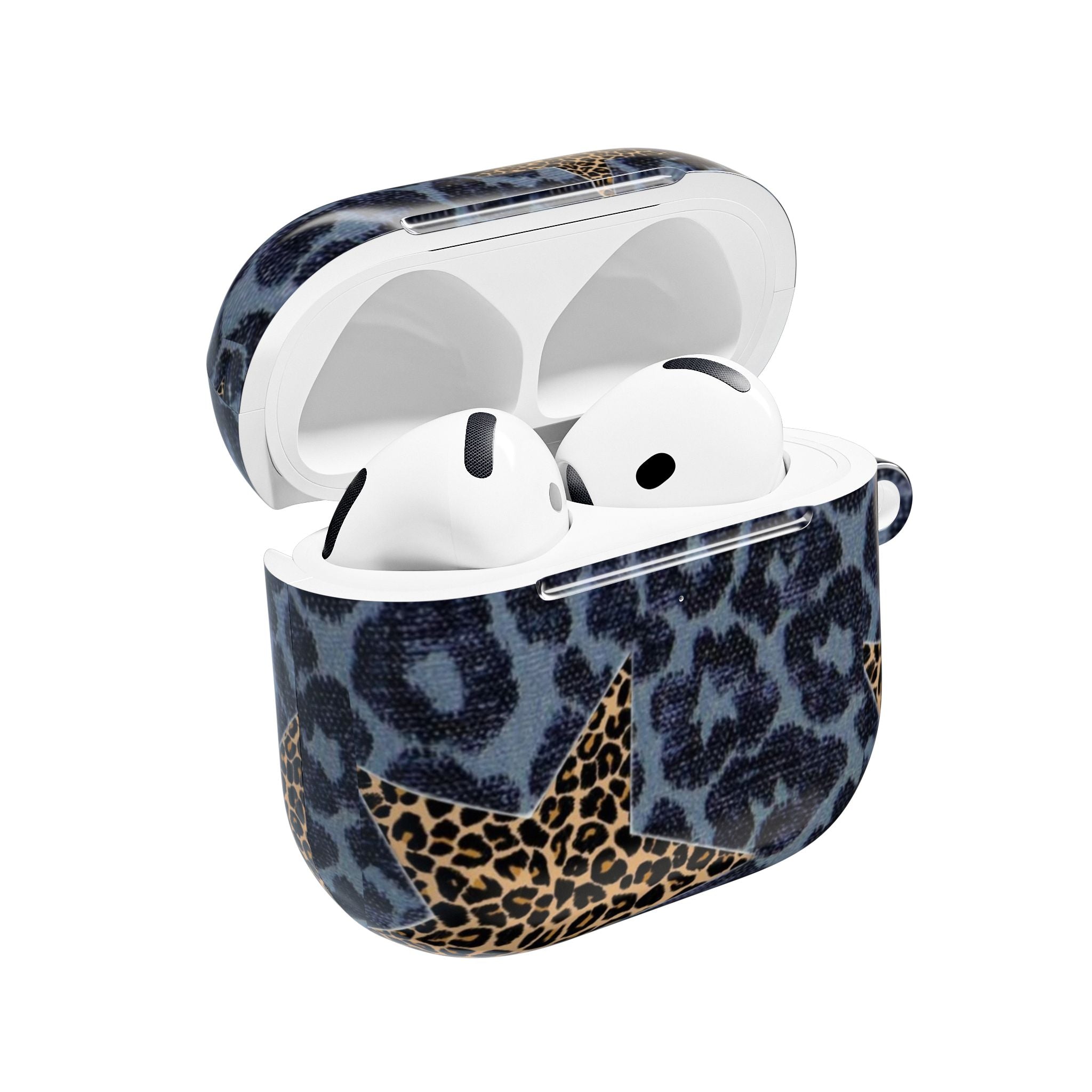 BLUE LEOPARD STARS AIRPOD CASE