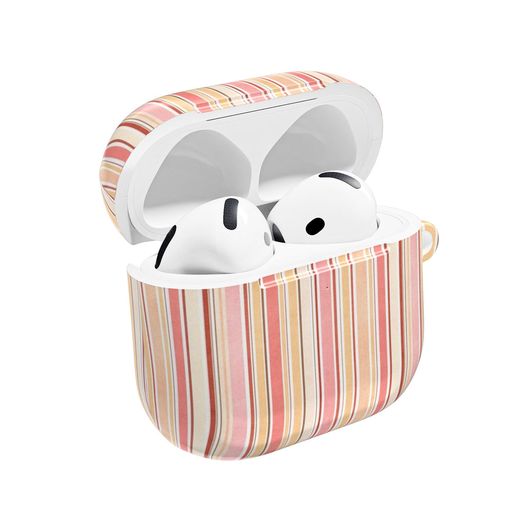 SIENNA ORANGE STRIPES AIRPOD CASE
