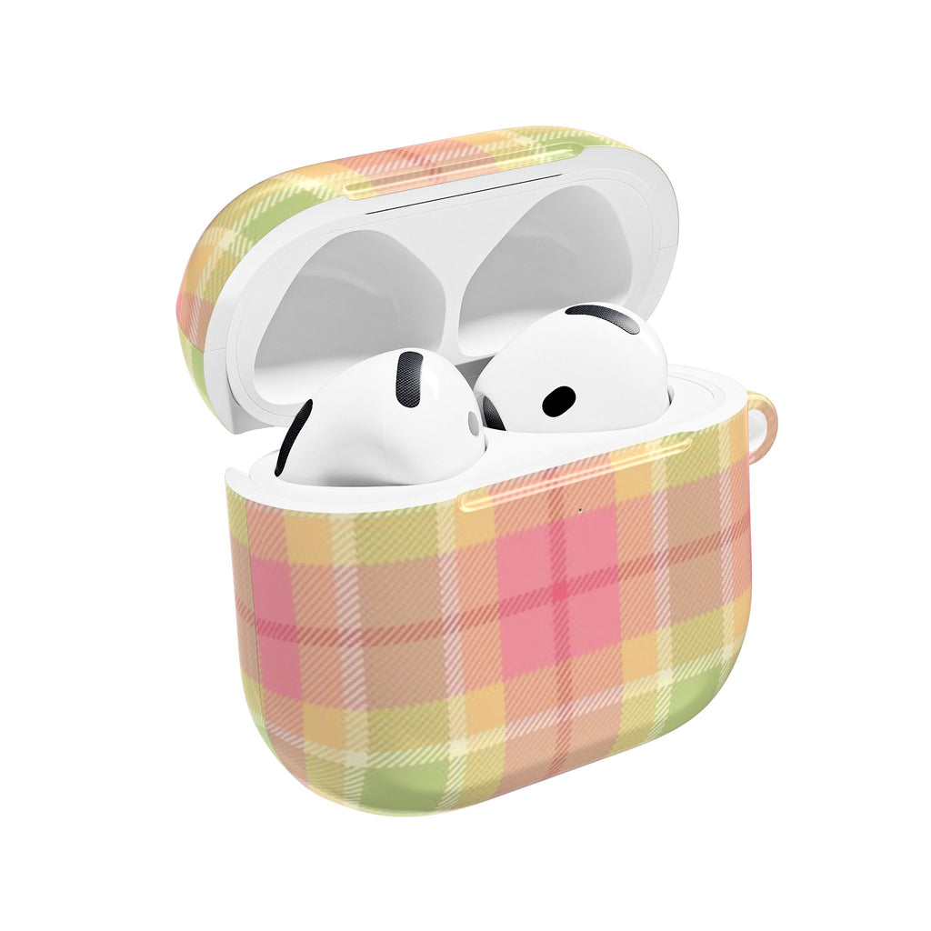 GUAVA PLAID AIRPOD CASE