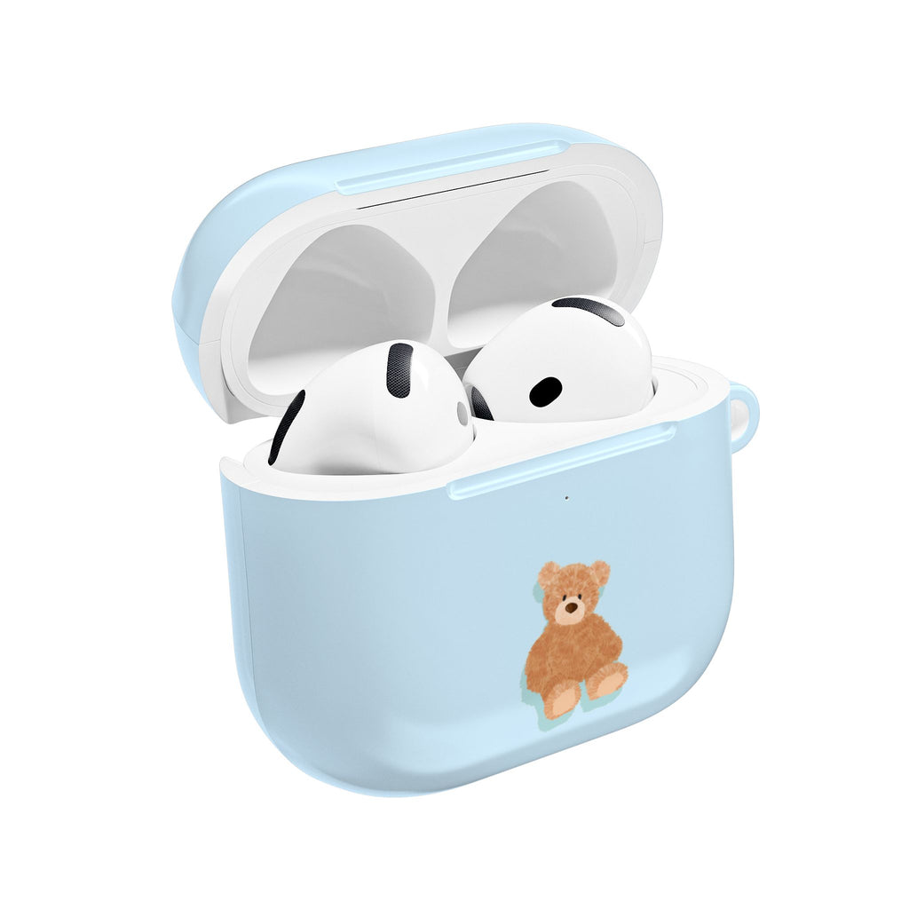 BABY BLUE TEDDY BEAR AIRPOD CASE