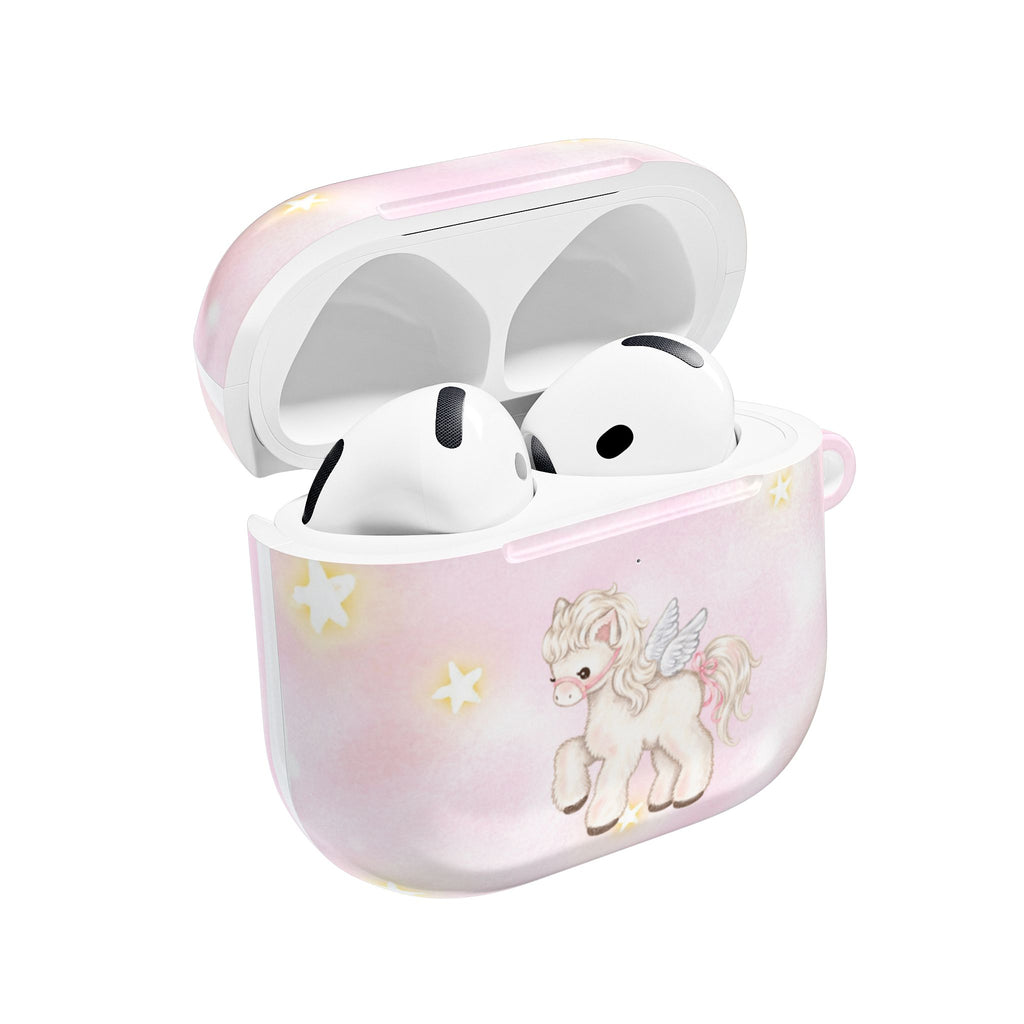 PINK ANGEL WINGS PONY UNICORN AIRPOD CASE