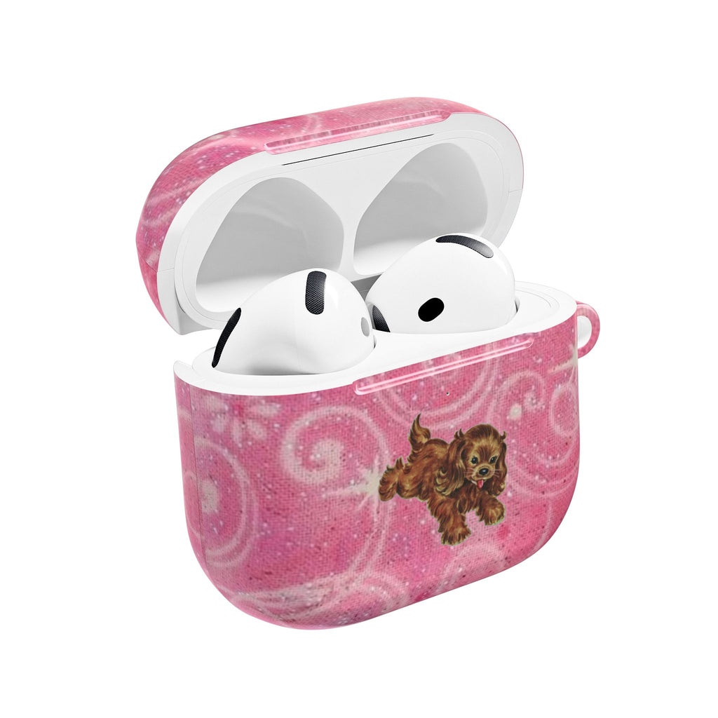 PINK WHIMSY GLOW PARK AVENUE PUPPY AIRPOD CASE