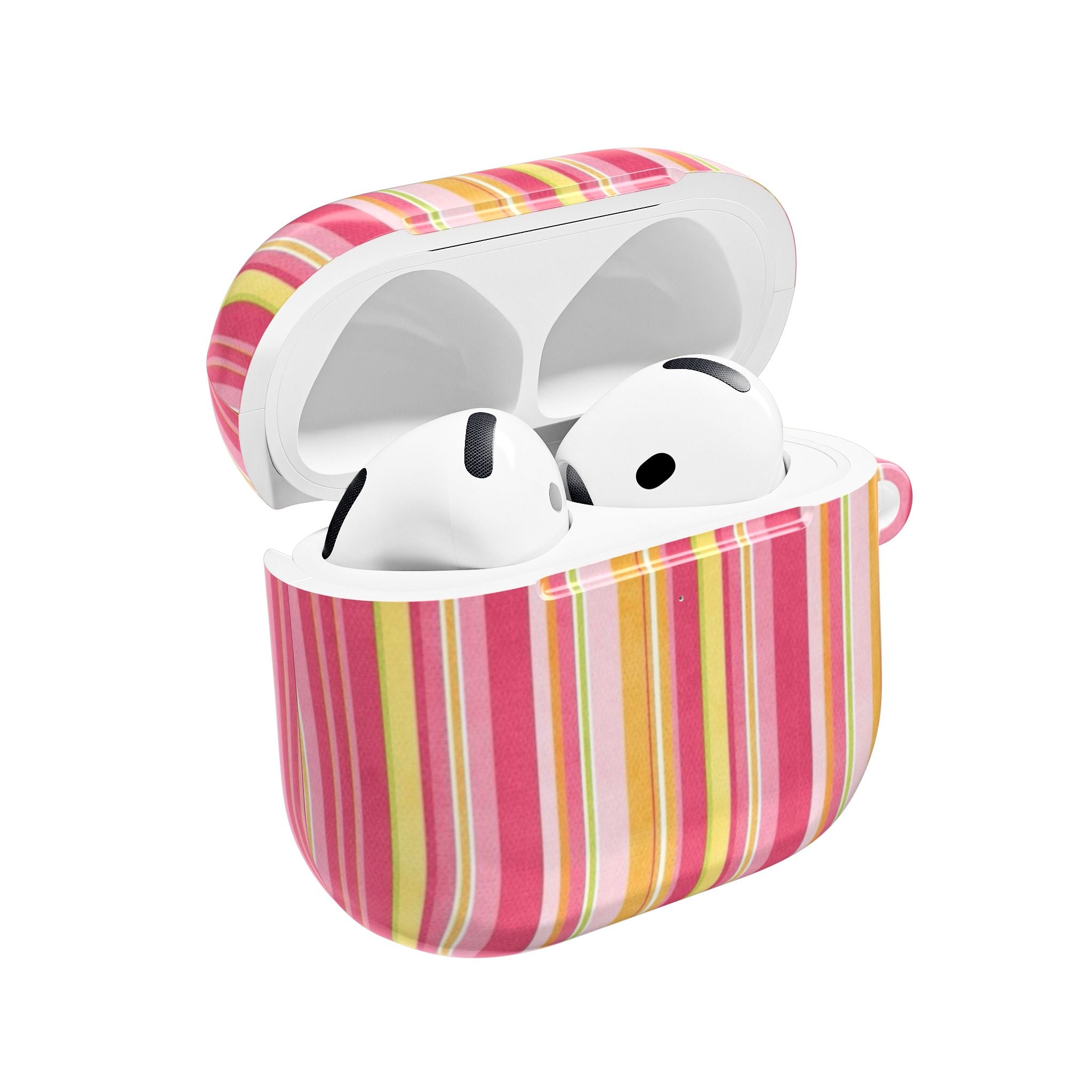 GRAPEFRUIT STRIPES AIRPOD CASE