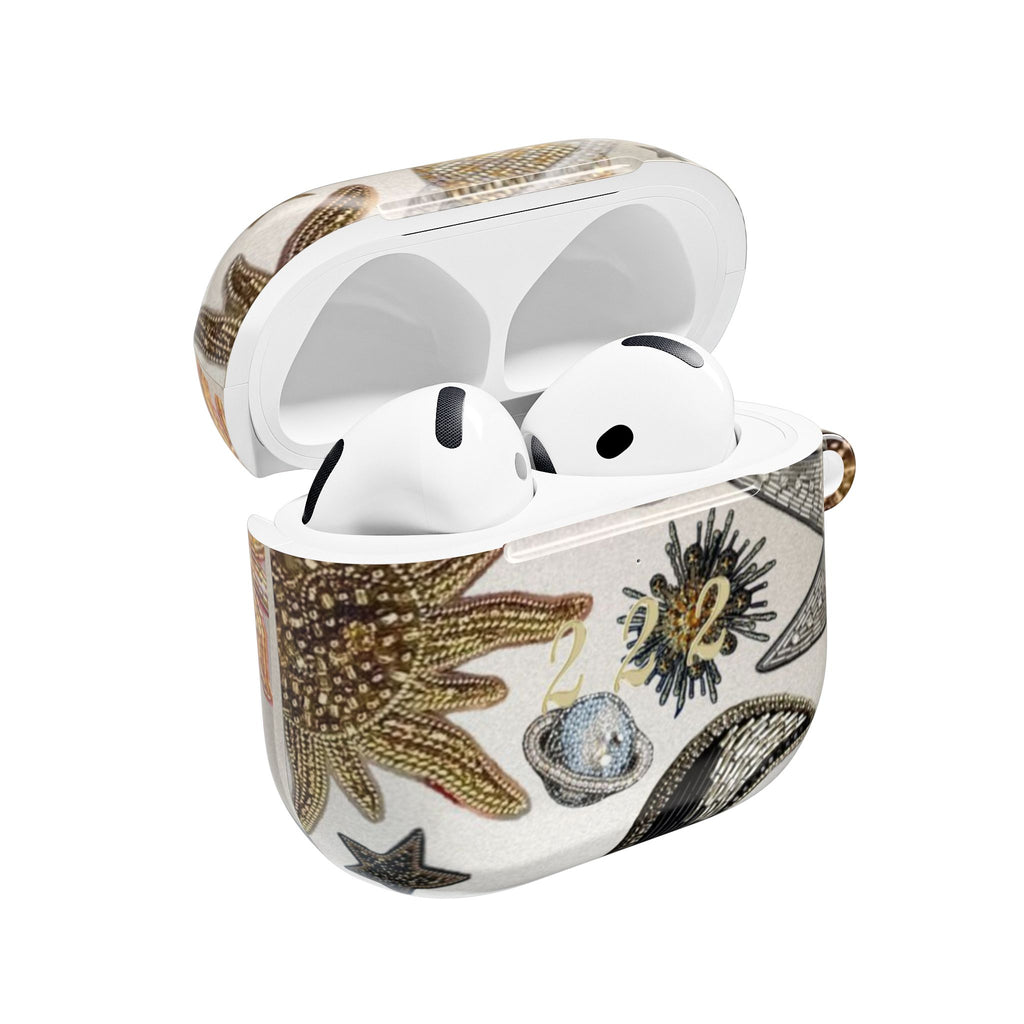 GOLD 222 GALAXY AIRPOD CASE
