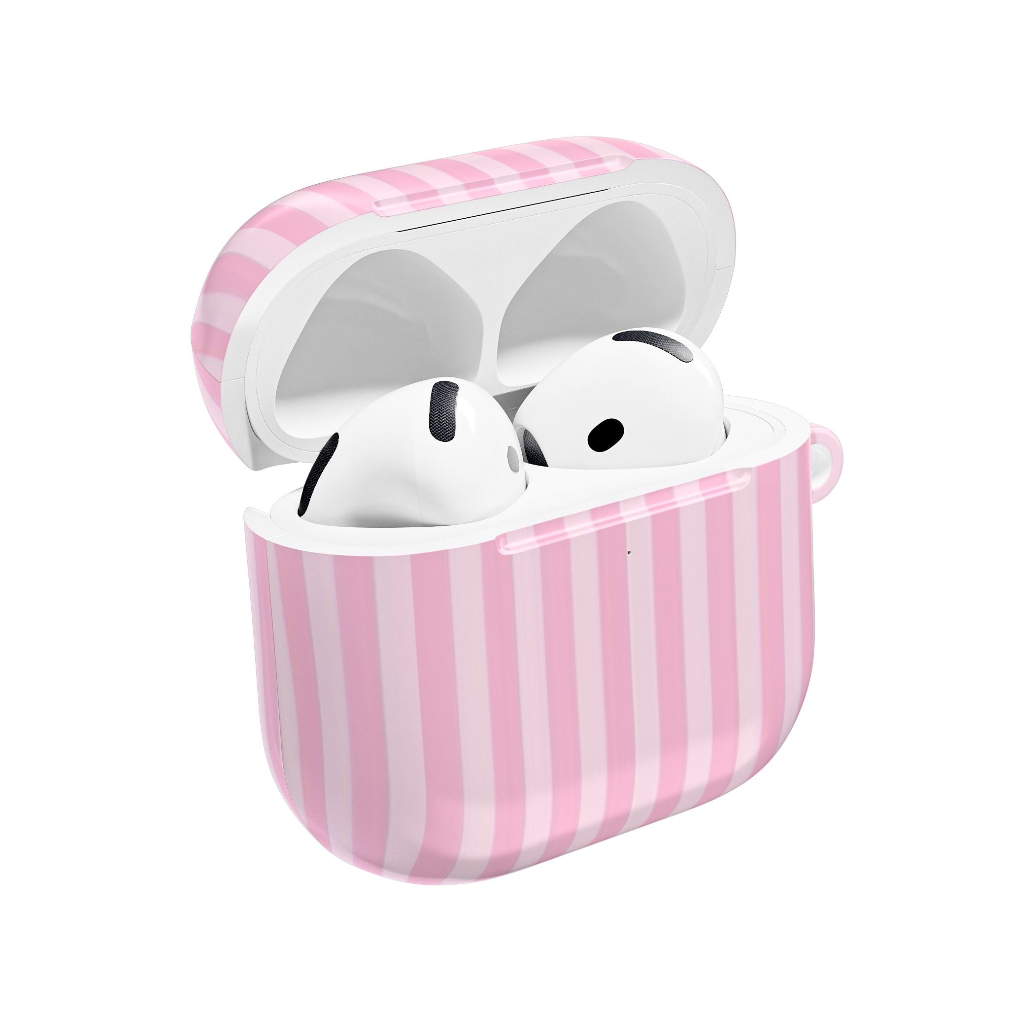PINK MARSHMALLOW STRIPED AIRPOD CASE