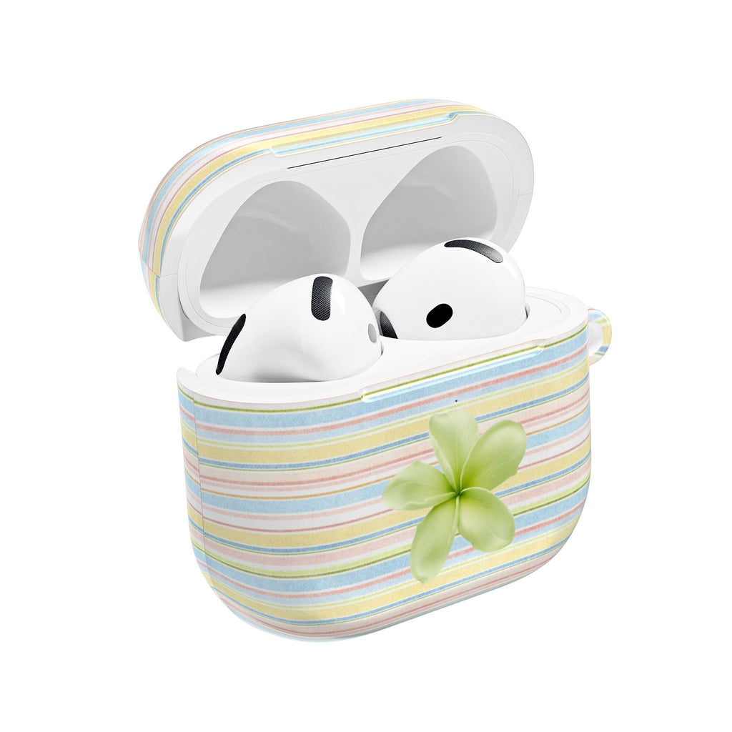 SUNWASHED STRIPES HIBISCUS AIRPOD CASE