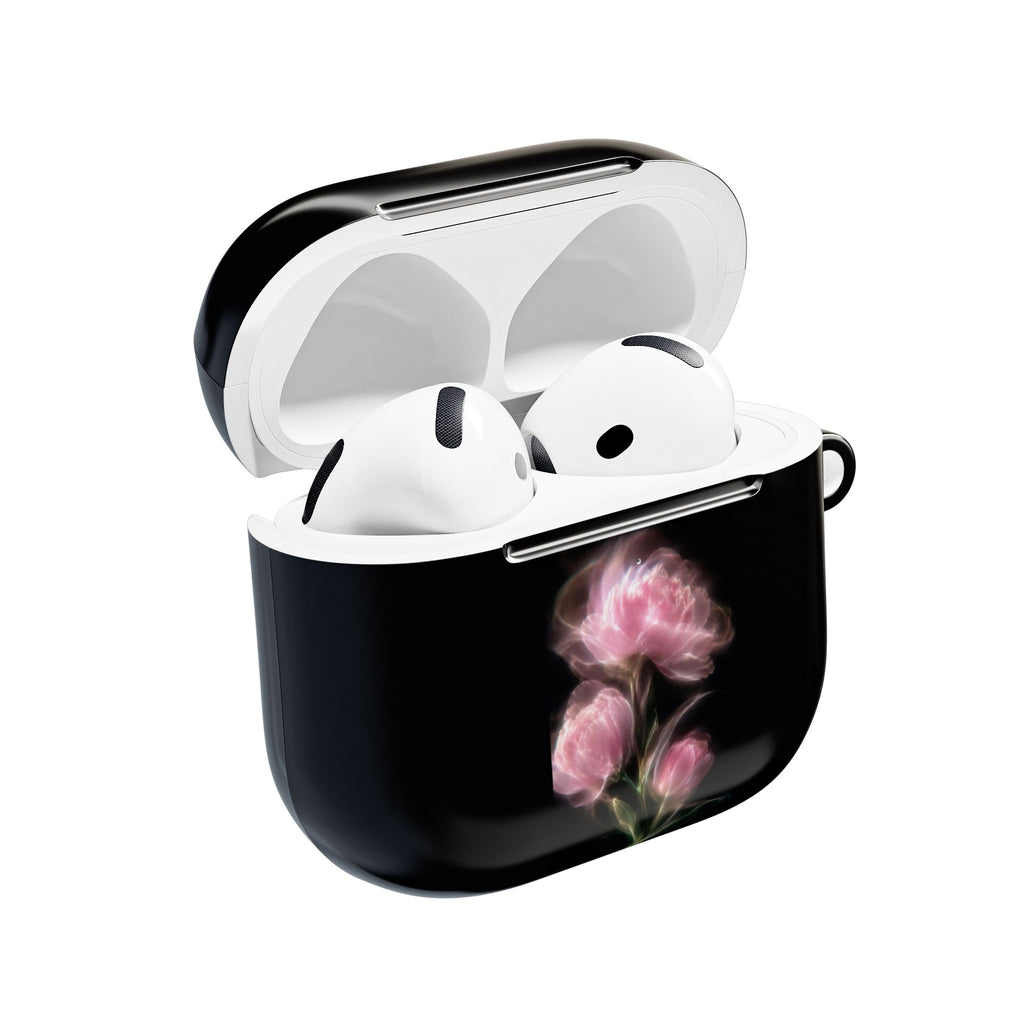 GLOWING PINK ORCHIDS AIRPOD CASE