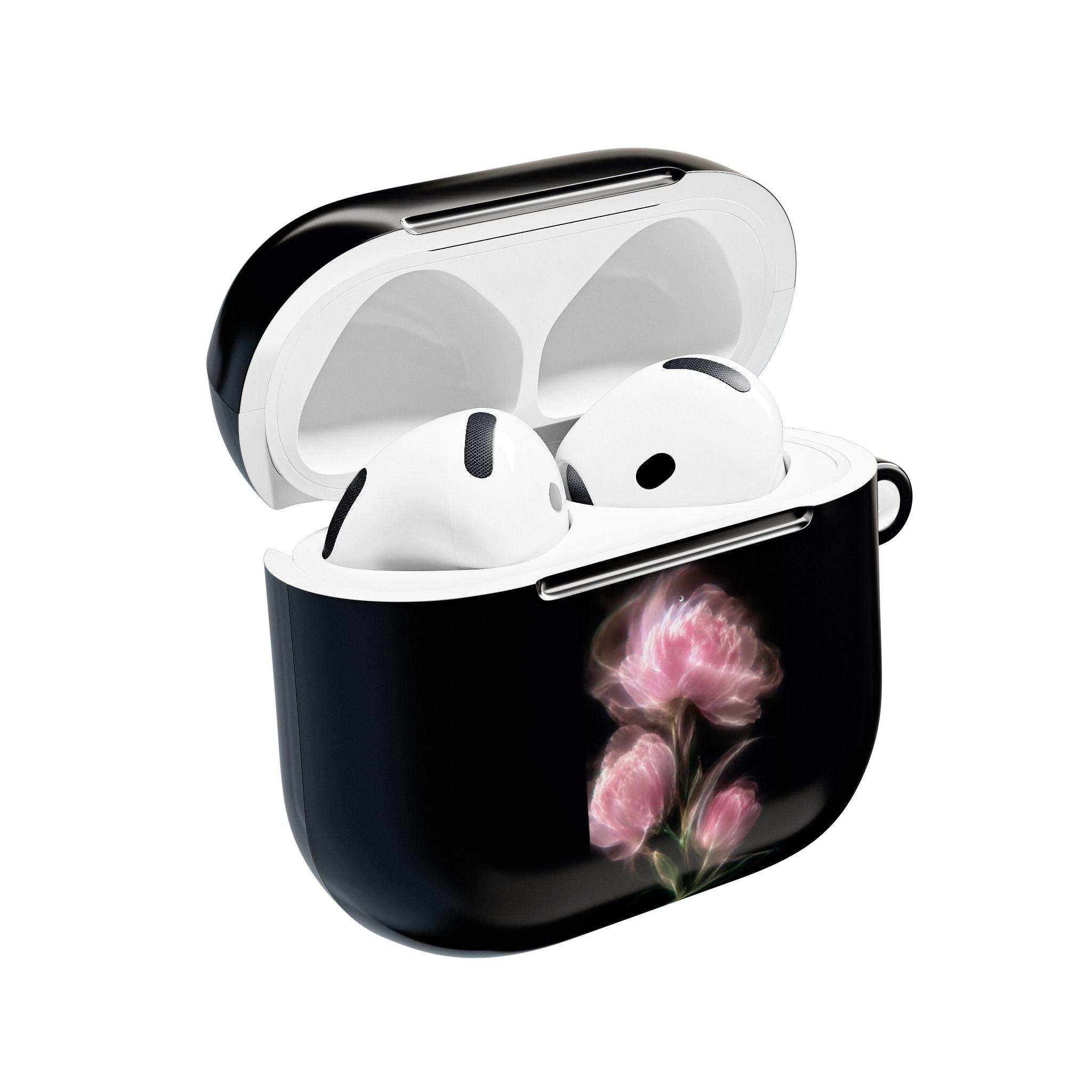 GLOWING PINK ORCHIDS AIRPOD CASE