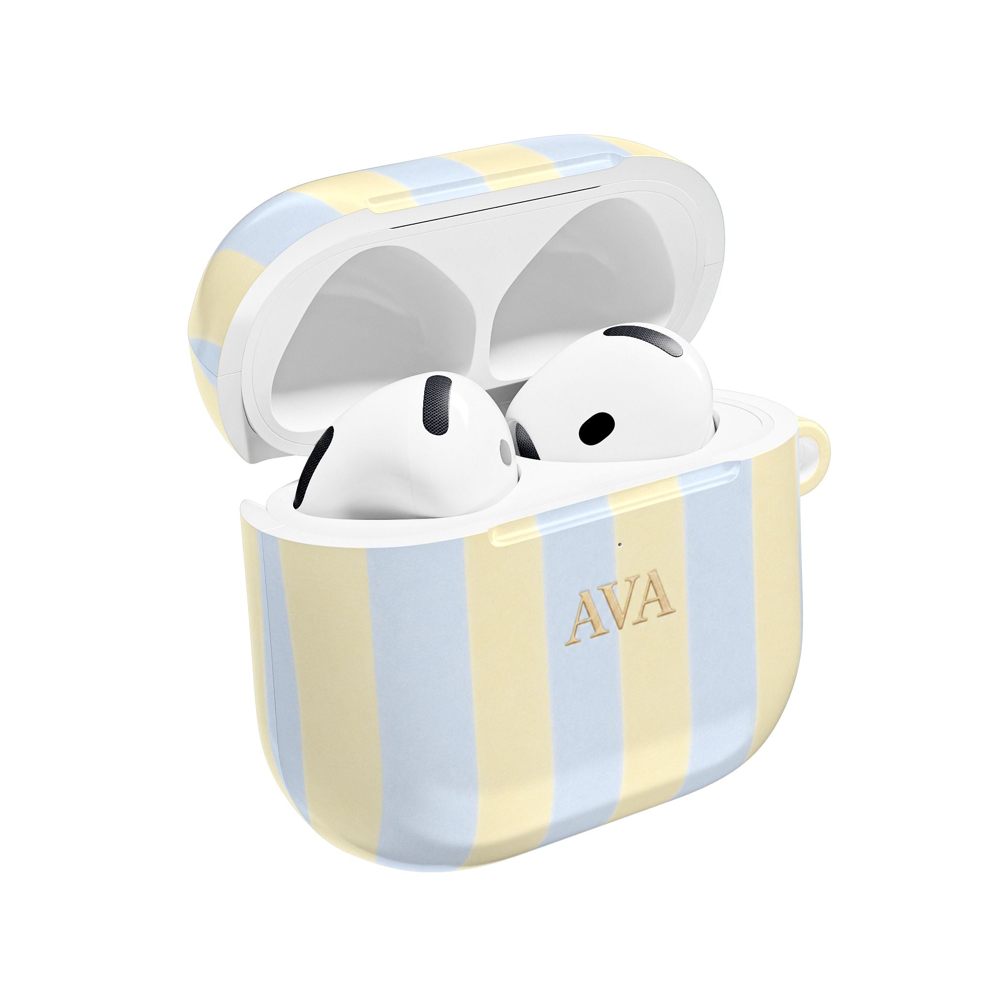 PERSONALIZED NAME CUSTOM SUMMER STRIPES AIRPOD CASE