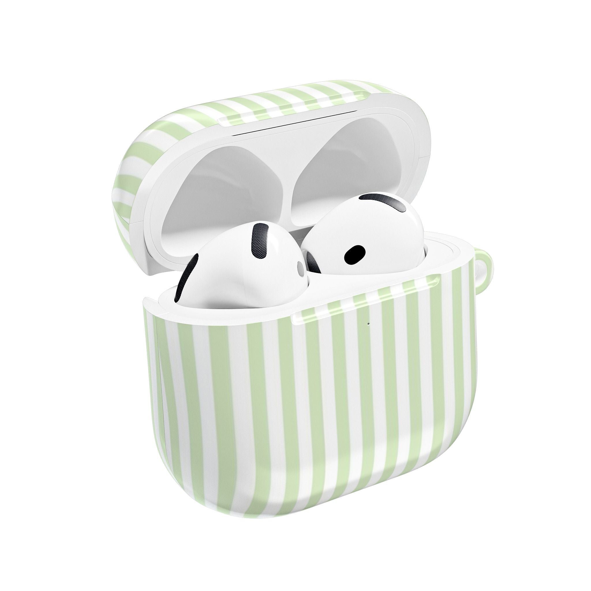 GREEN SOFT SERVE STRIPED AIRPOD CASE