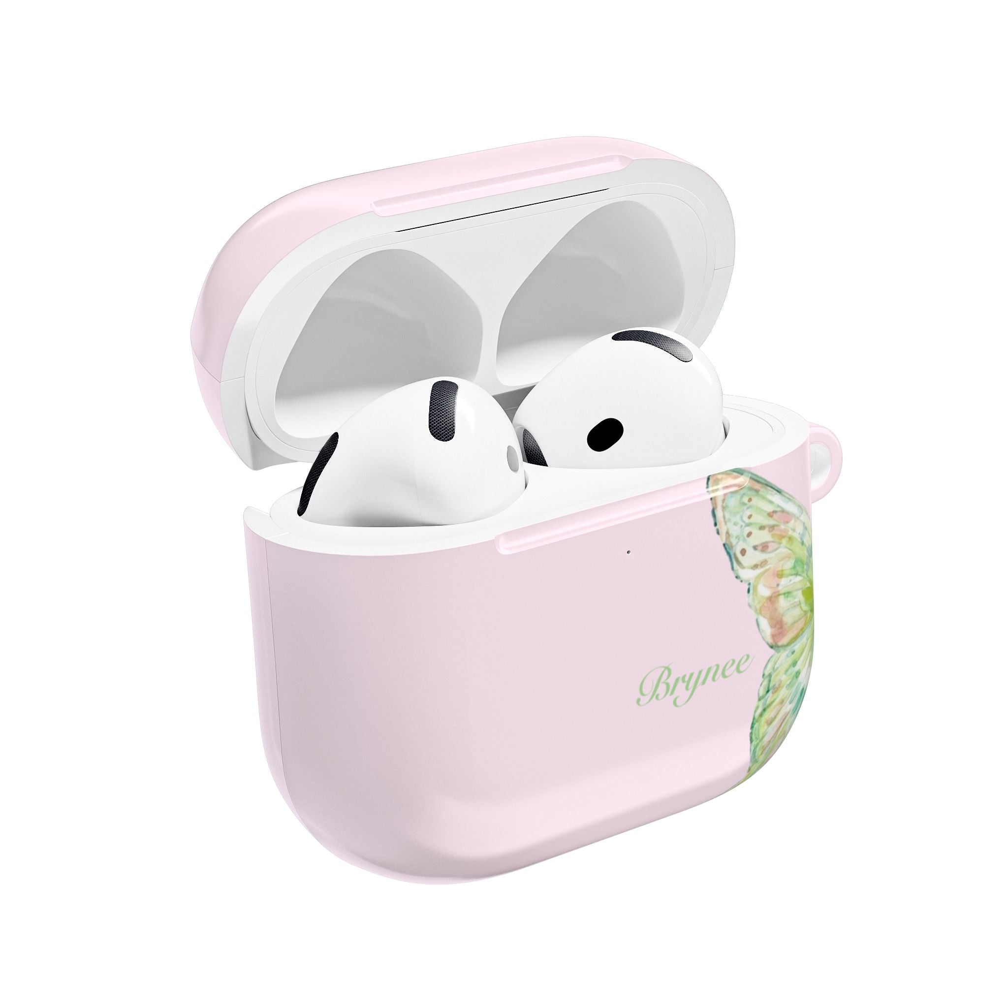 PERSONALIZED NAME CUSTOM PINK BUTTERFLY AIRPOD CASE