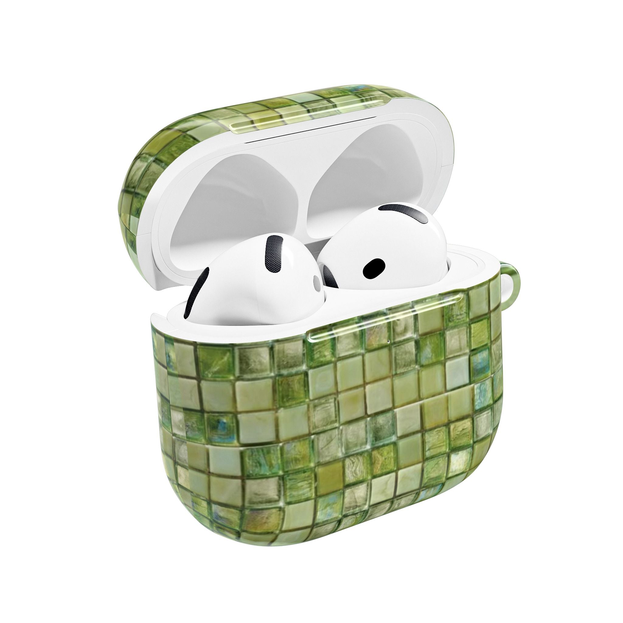 LIME GREEN MOSAIC AIRPOD CASE
