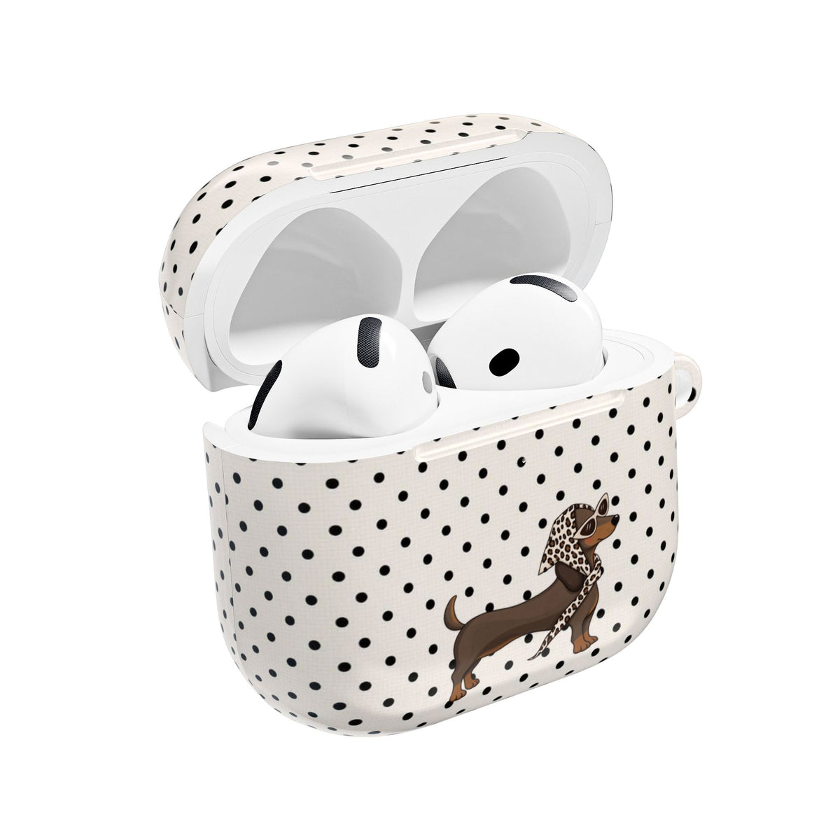 CLASSIC POLKA DOTS DACHSHUND AIRPOD CASE