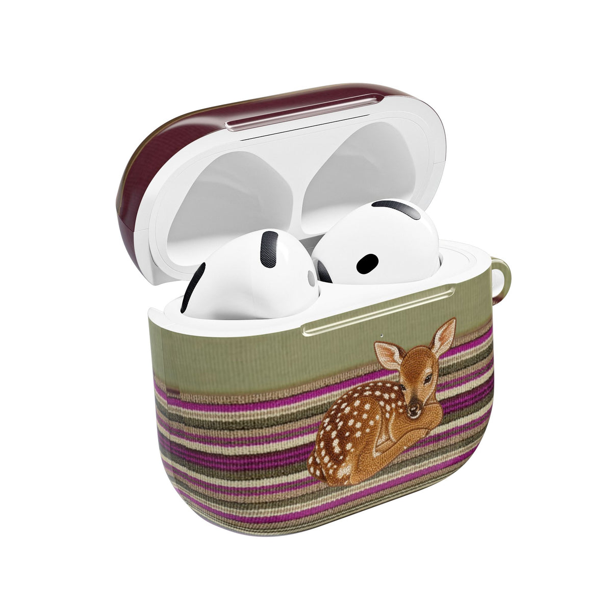 AUTUMN STRIPES DEER AIRPOD CASE