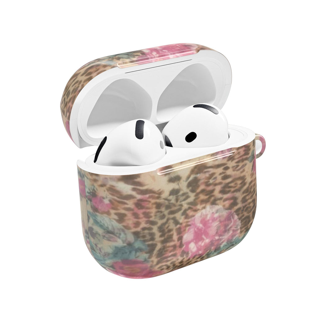 VINTAGE LEOPARD FLORAL AIRPOD CASE