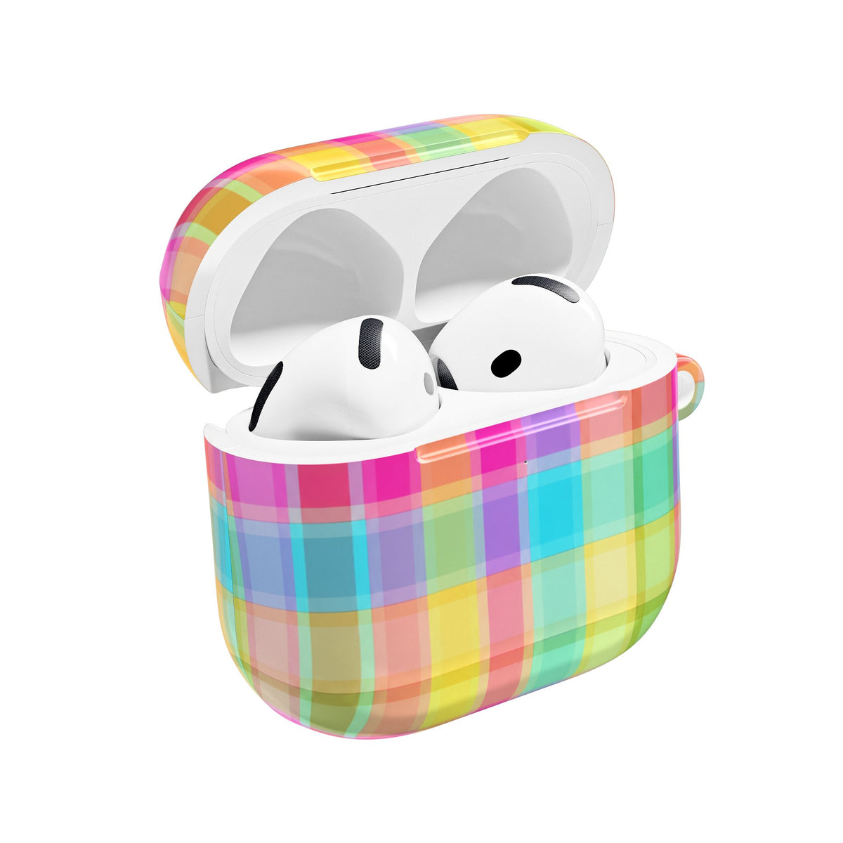 SWEET TART RAINBOW PLAID AIRPOD CASE
