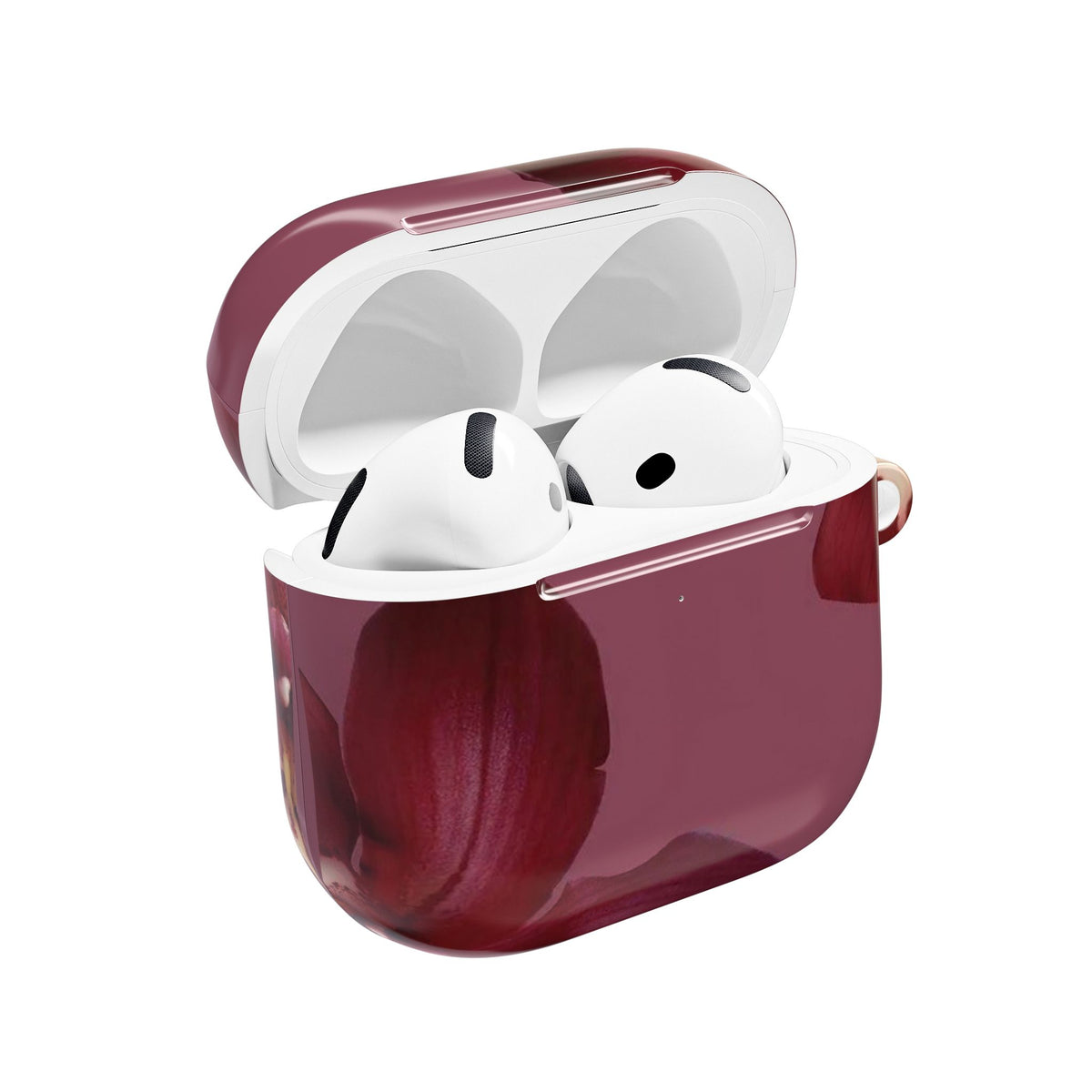 BURGUNDY LILY AIRPOD CASE