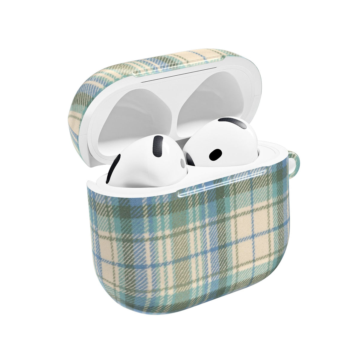 MINT GREEN TARTAN PLAID AIRPOD CASE