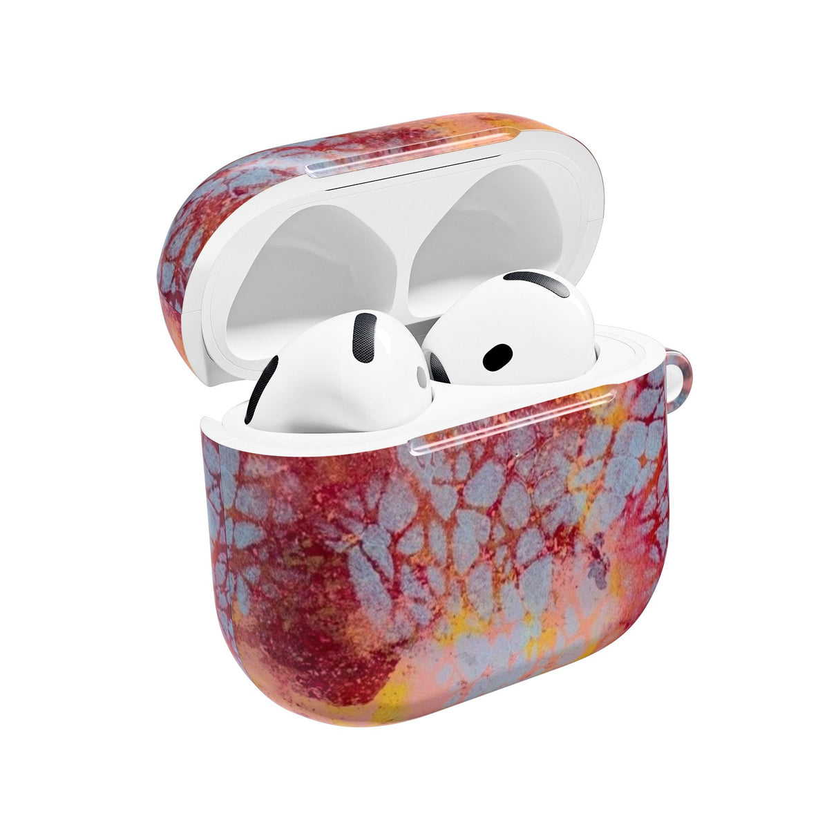 BLUE BURGUNDY MIRAGE AIRPOD CASE