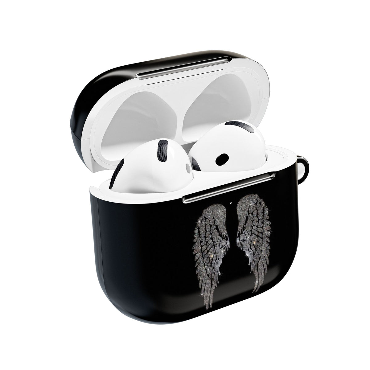 BLACK DIAMOND ANGEL WINGS AIRPOD CASE
