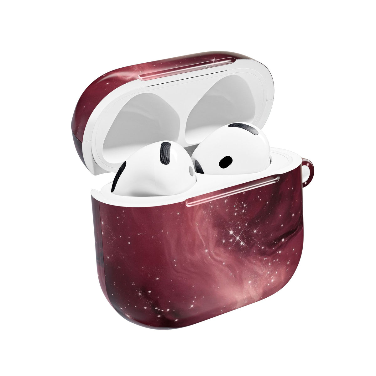 BURGUNDY GALAXY WAY AIRPOD CASE