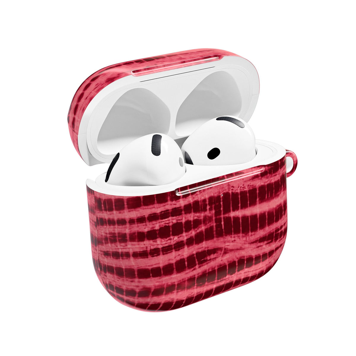 CHERRY RED BURGUNDY COASTAL WASH AIRPOD CASE