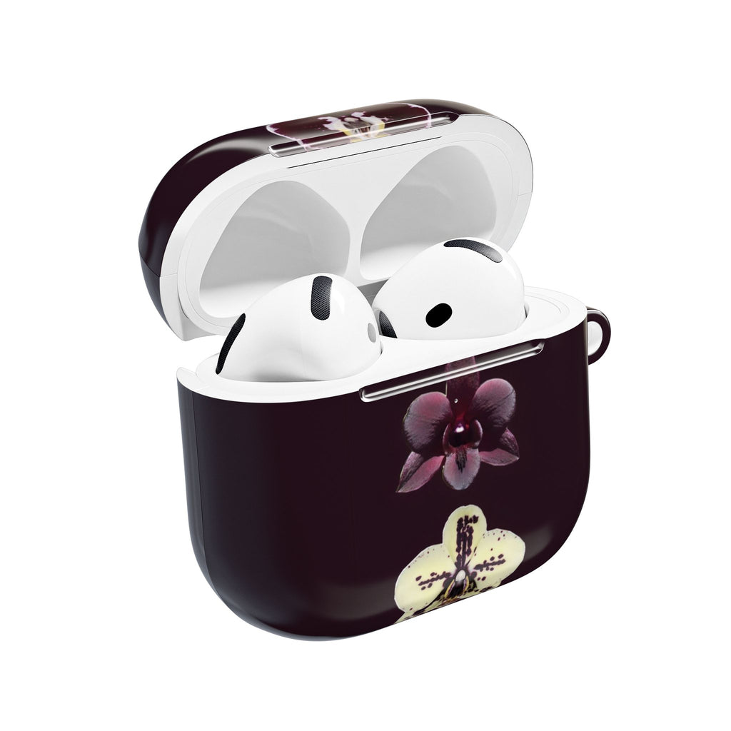 DARK PLUM FALL FLORAL AIRPOD CASE