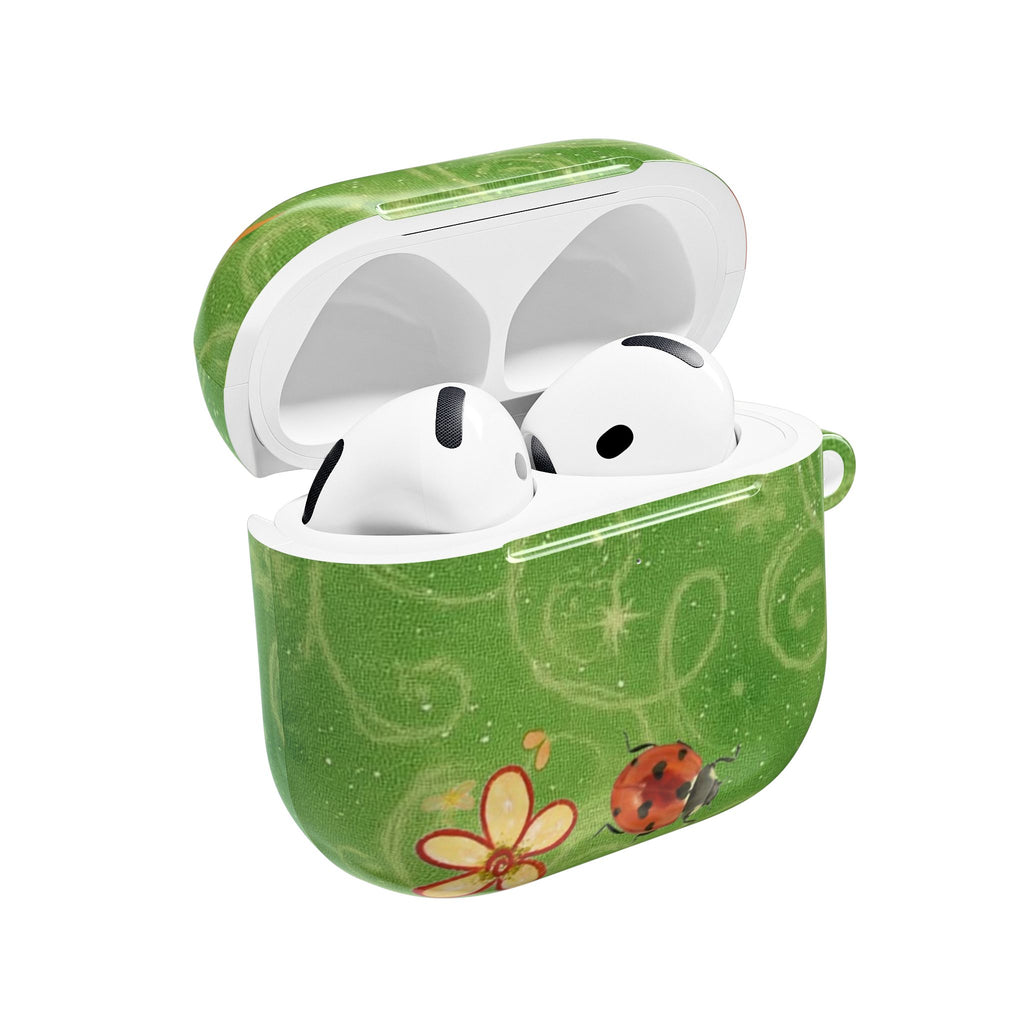 GREEN PIXIE LADYBUG WHIMSY AIRPOD CASE
