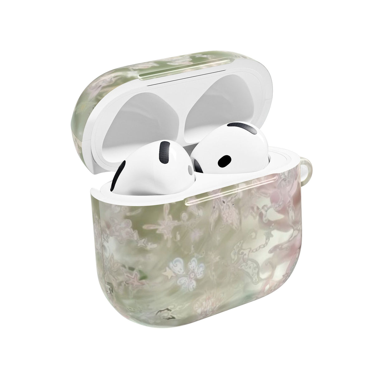 WHIMSY GREEN FLORAL AIRPOD CASE