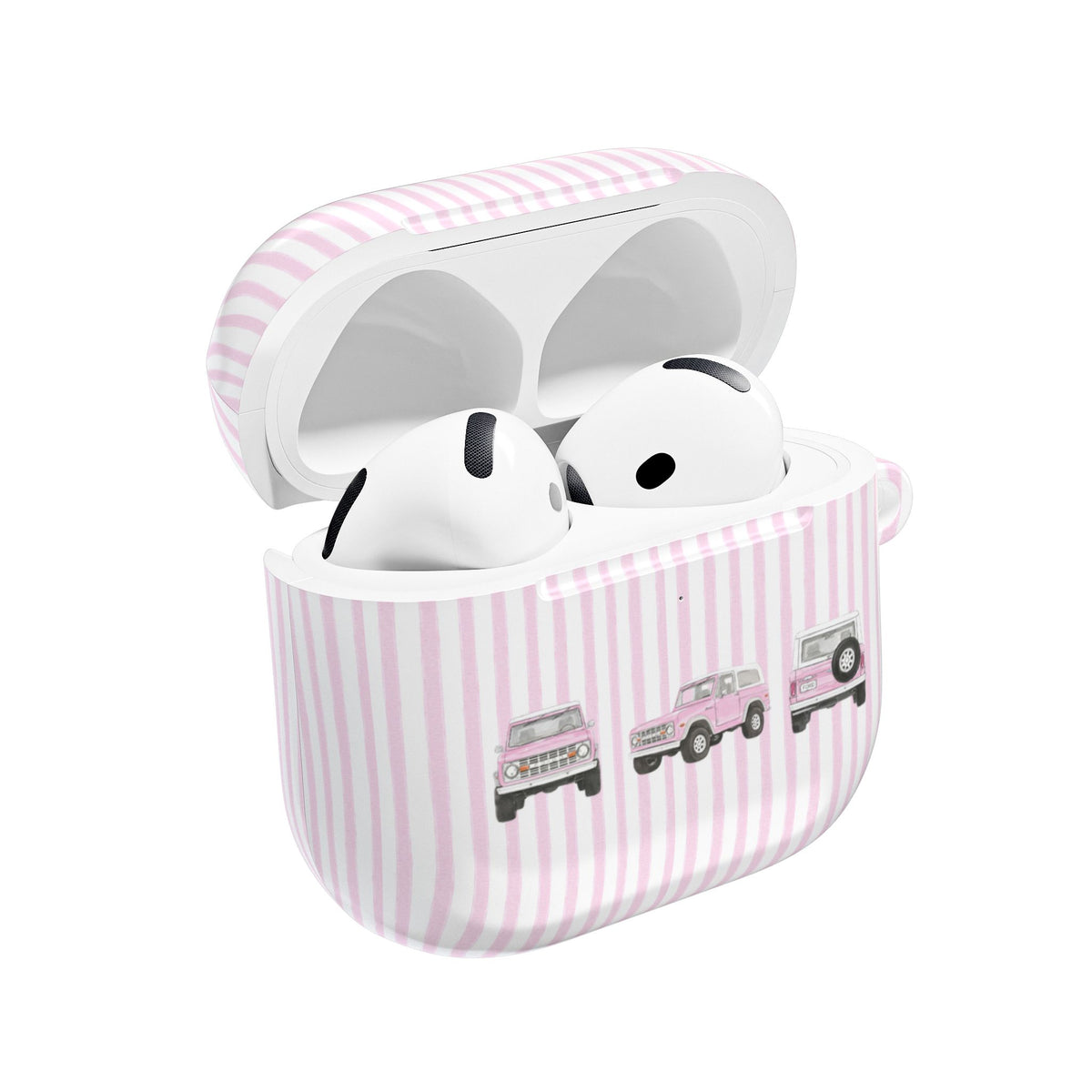 PINK STRIPES PINK VINTAGE BRONCO AIRPOD CASE
