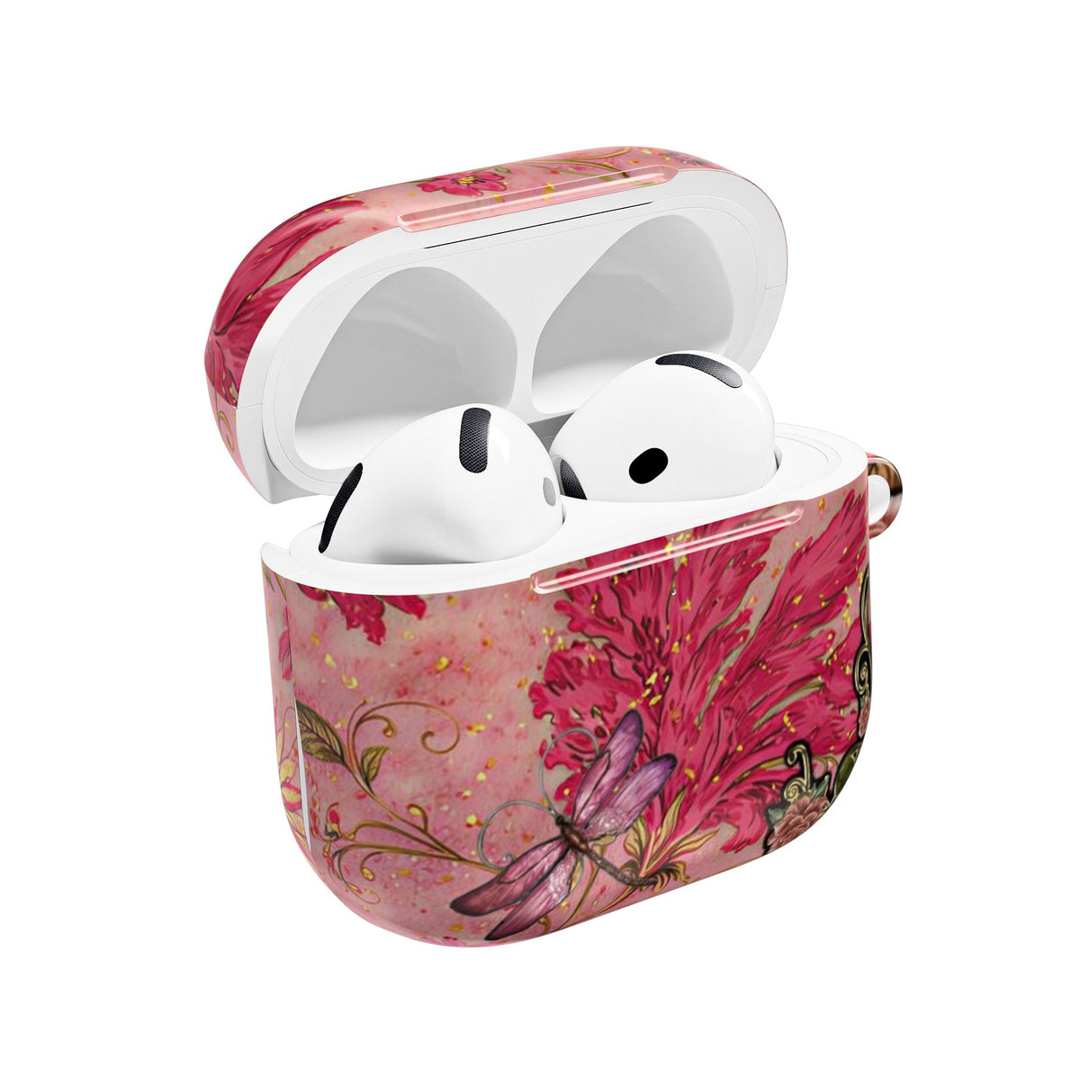 GLISTENING EMBELLISHED FLORAL AIRPOD CASE