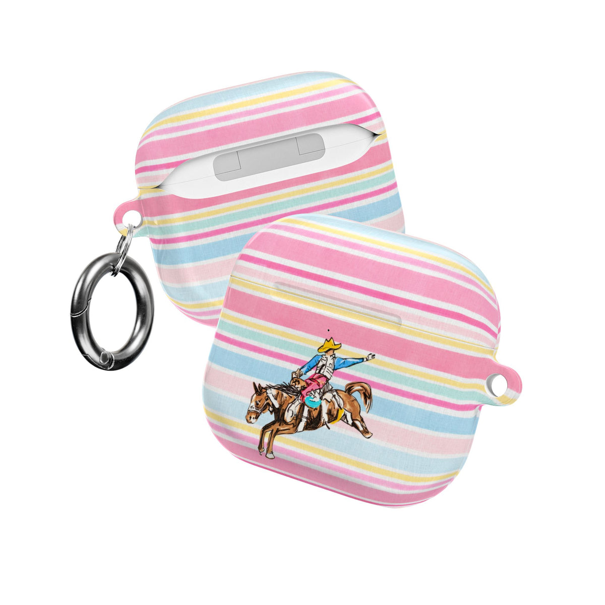 CANDY COWBOY STRIPES AIRPOD CASE