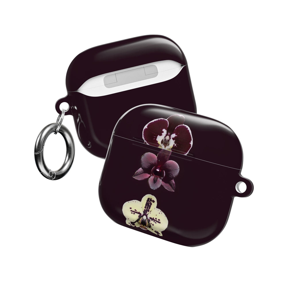 DARK PLUM FALL FLORAL AIRPOD CASE