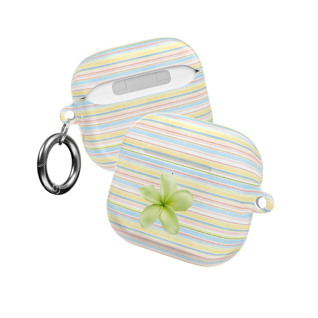 SUNWASHED STRIPES HIBISCUS AIRPOD CASE