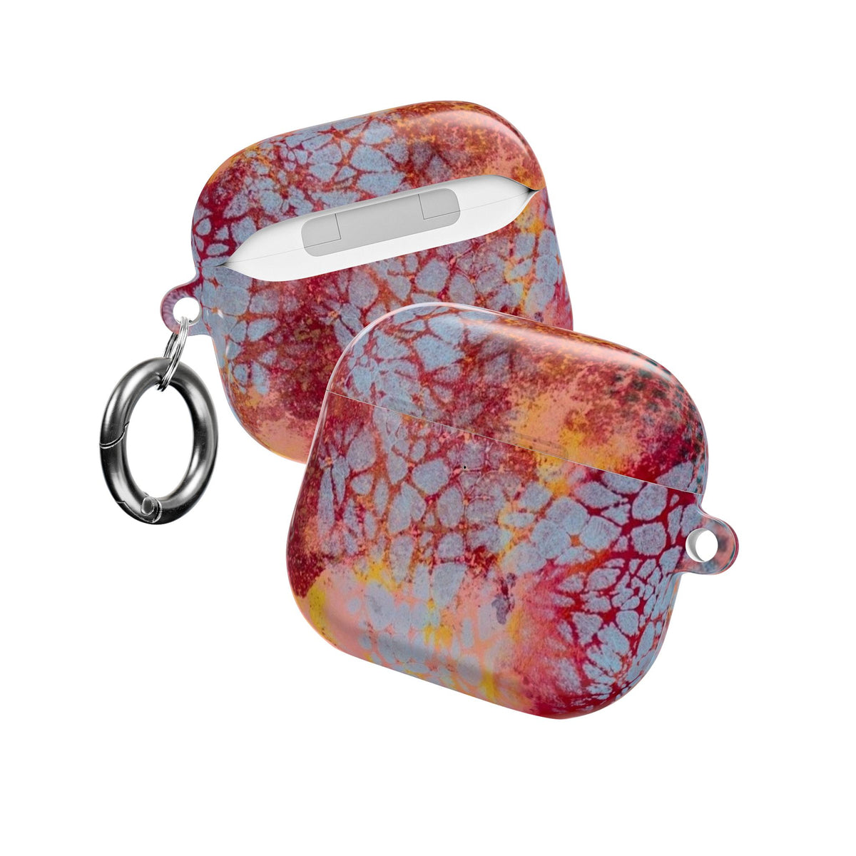 BLUE BURGUNDY MIRAGE AIRPOD CASE