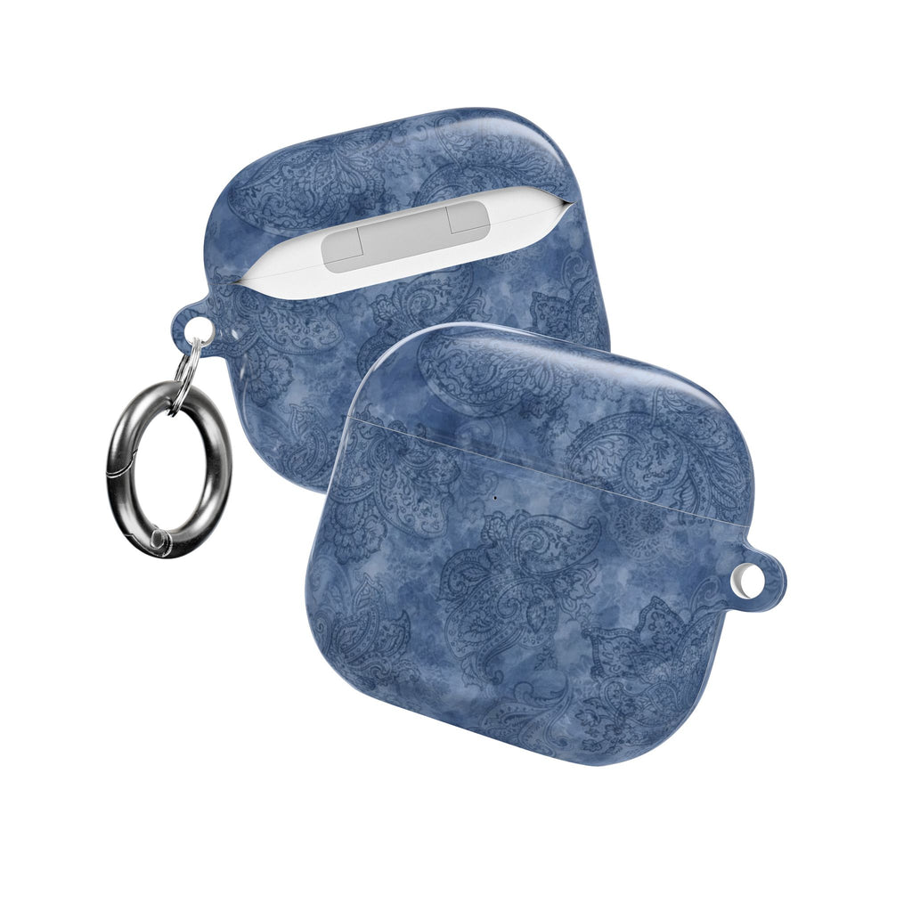 INDIGO BLUE PAISLEY AIRPOD CASE