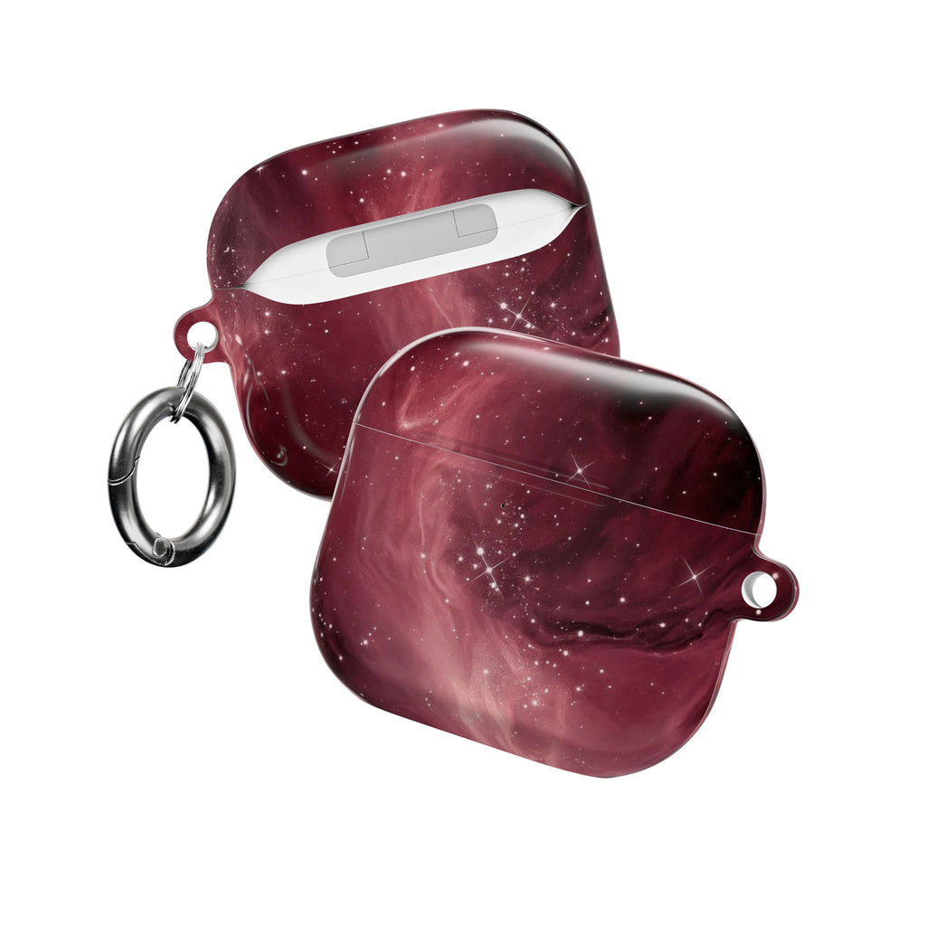 BURGUNDY GALAXY WAY AIRPOD CASE