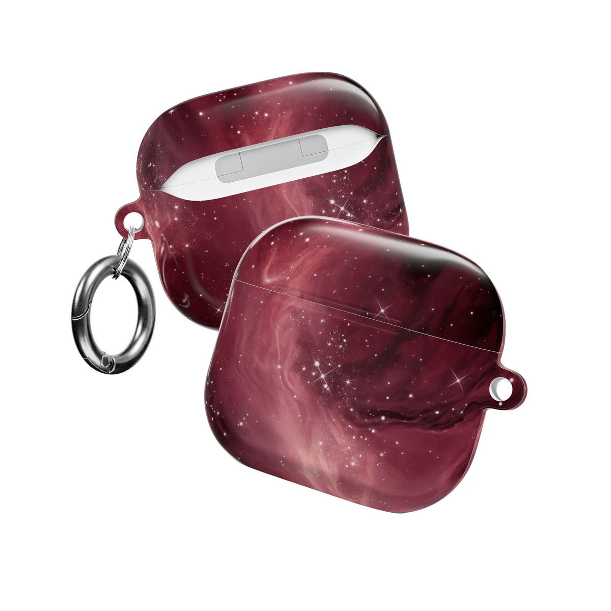 BURGUNDY GALAXY WAY AIRPOD CASE