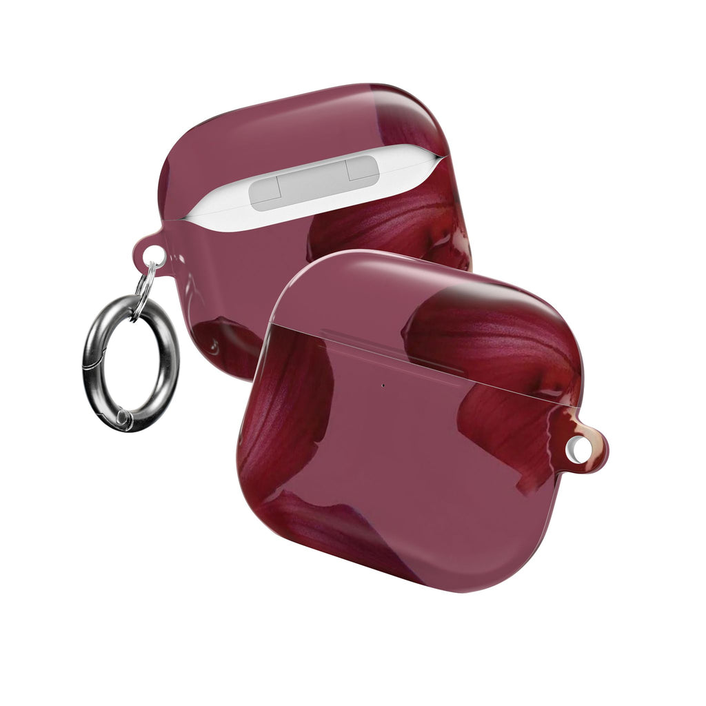 BURGUNDY LILY AIRPOD CASE