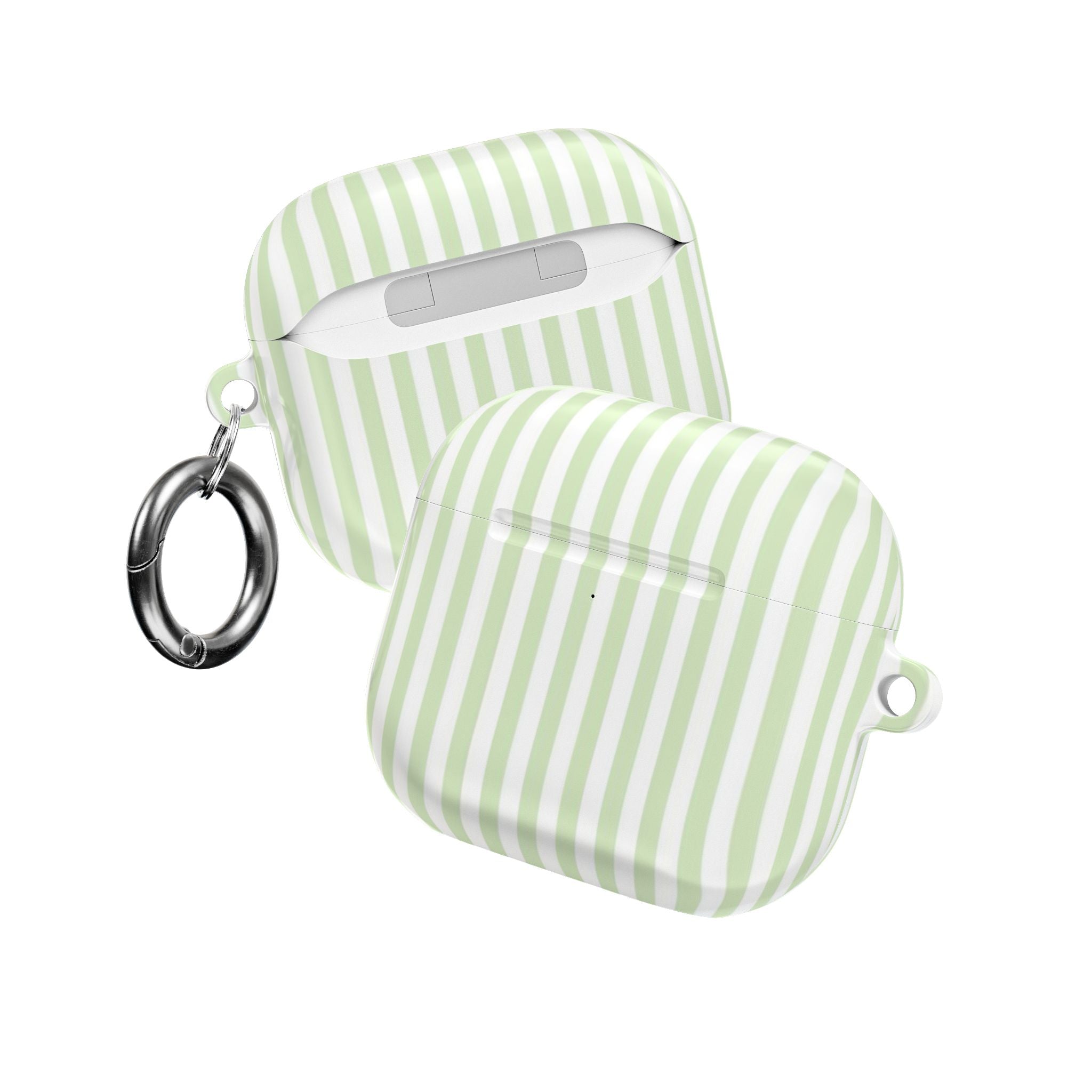 GREEN SOFT SERVE STRIPED AIRPOD CASE