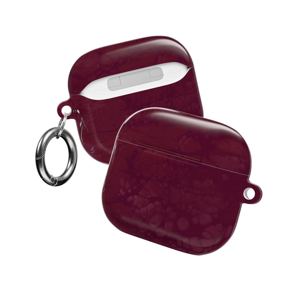 BURGUNDY INK AIRPOD CASE