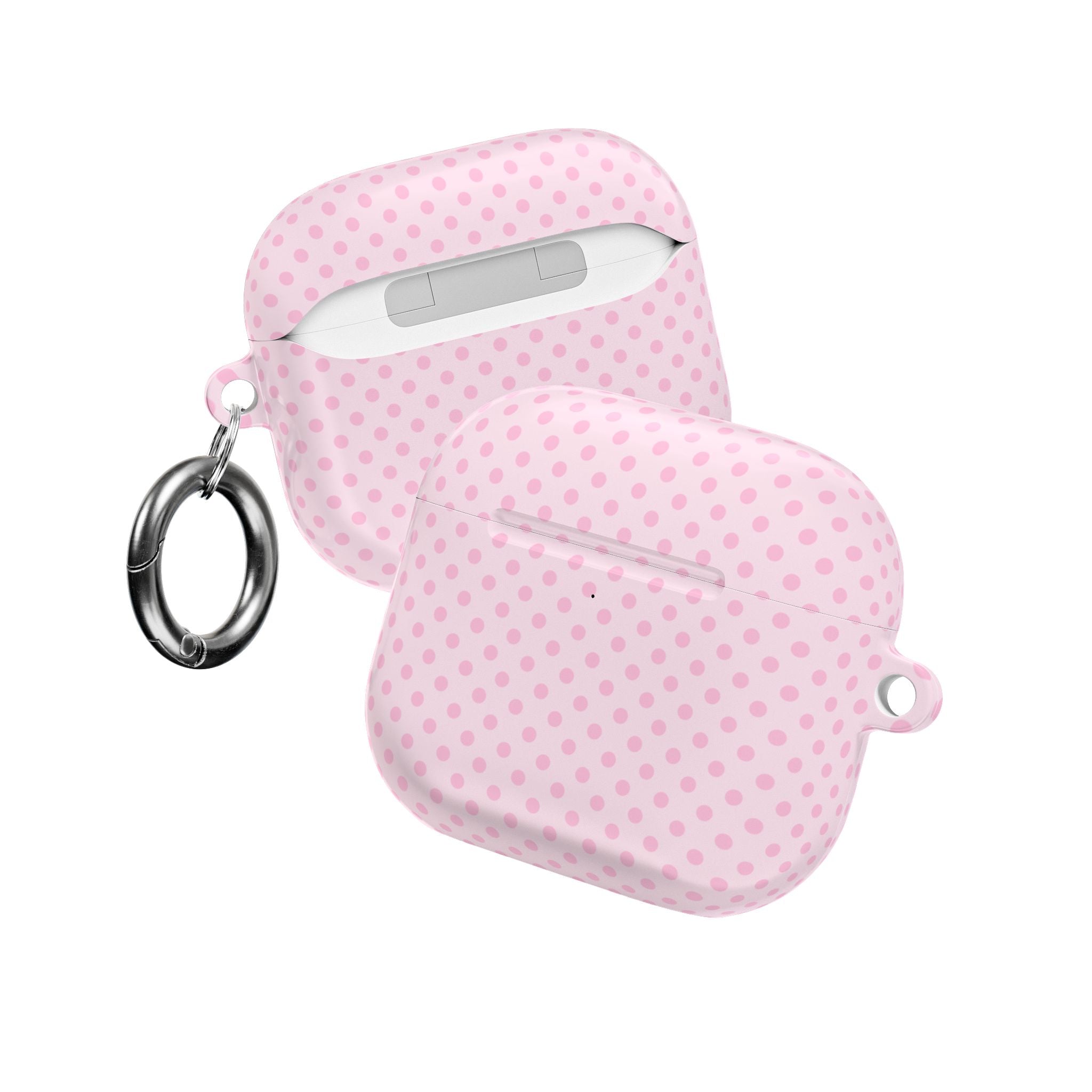 BABY PINK POLKA DOTS AIRPOD CASE