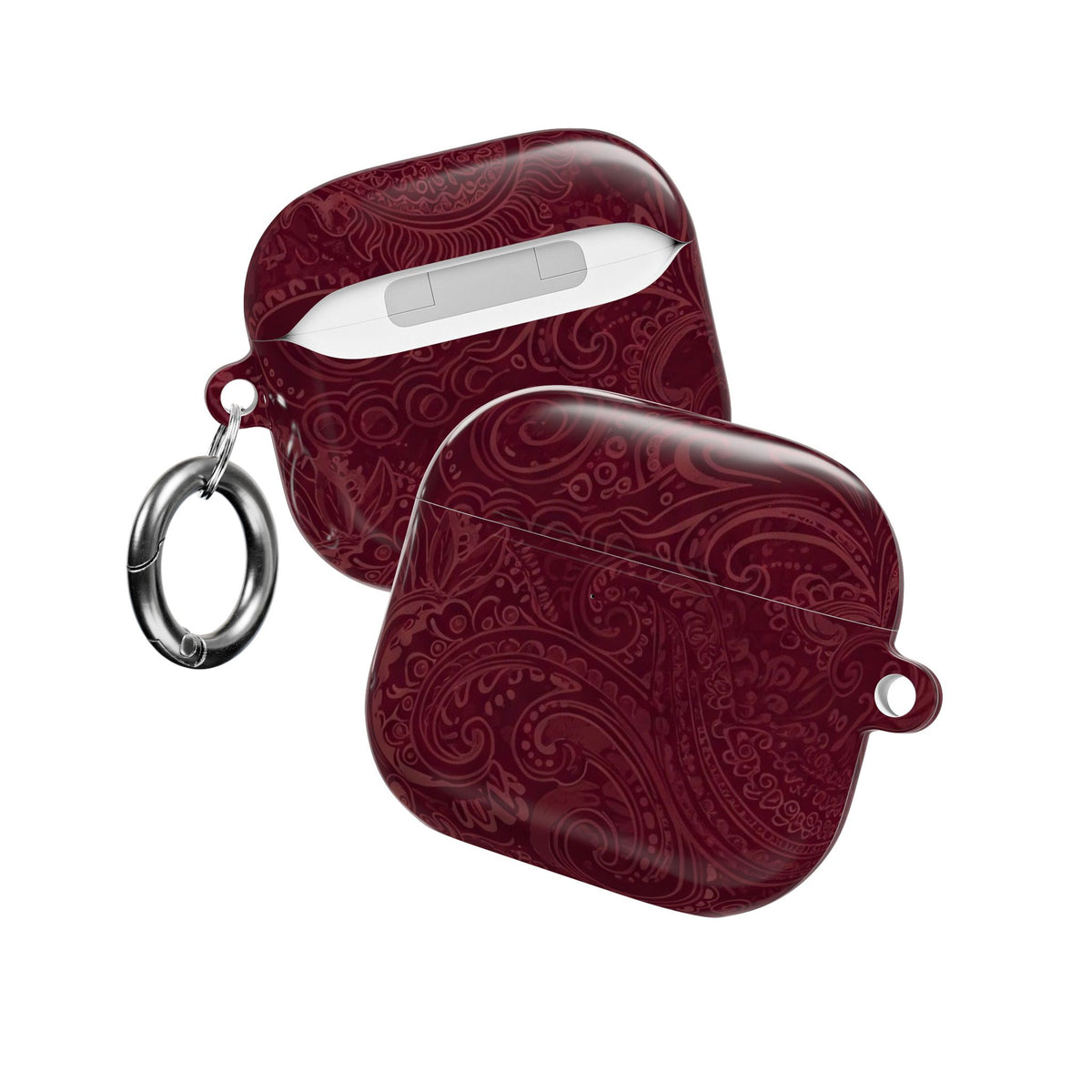 DARK CHERRY BANDANA AIRPOD CASE