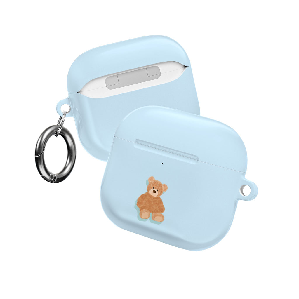 BABY BLUE TEDDY BEAR AIRPOD CASE