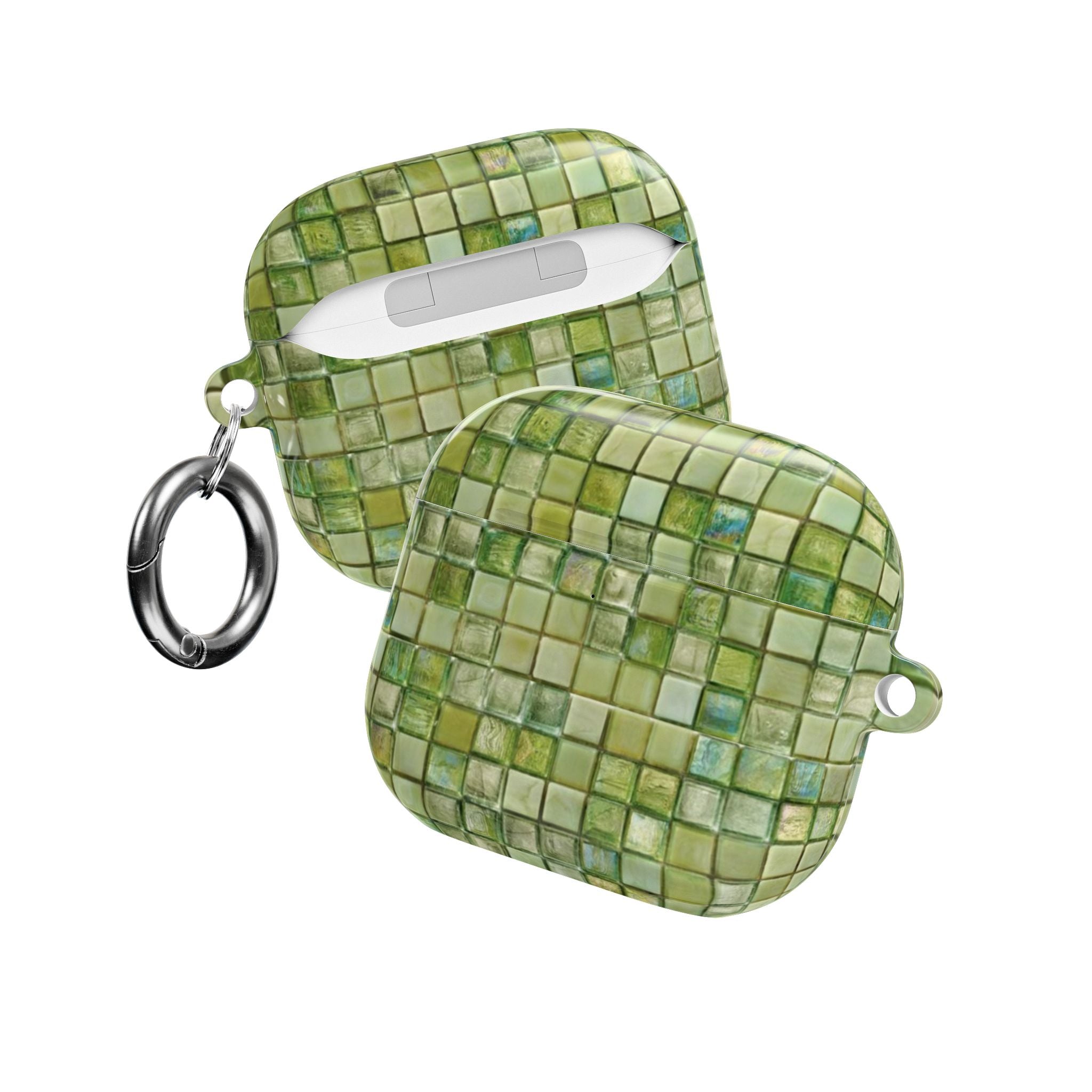 LIME GREEN MOSAIC AIRPOD CASE