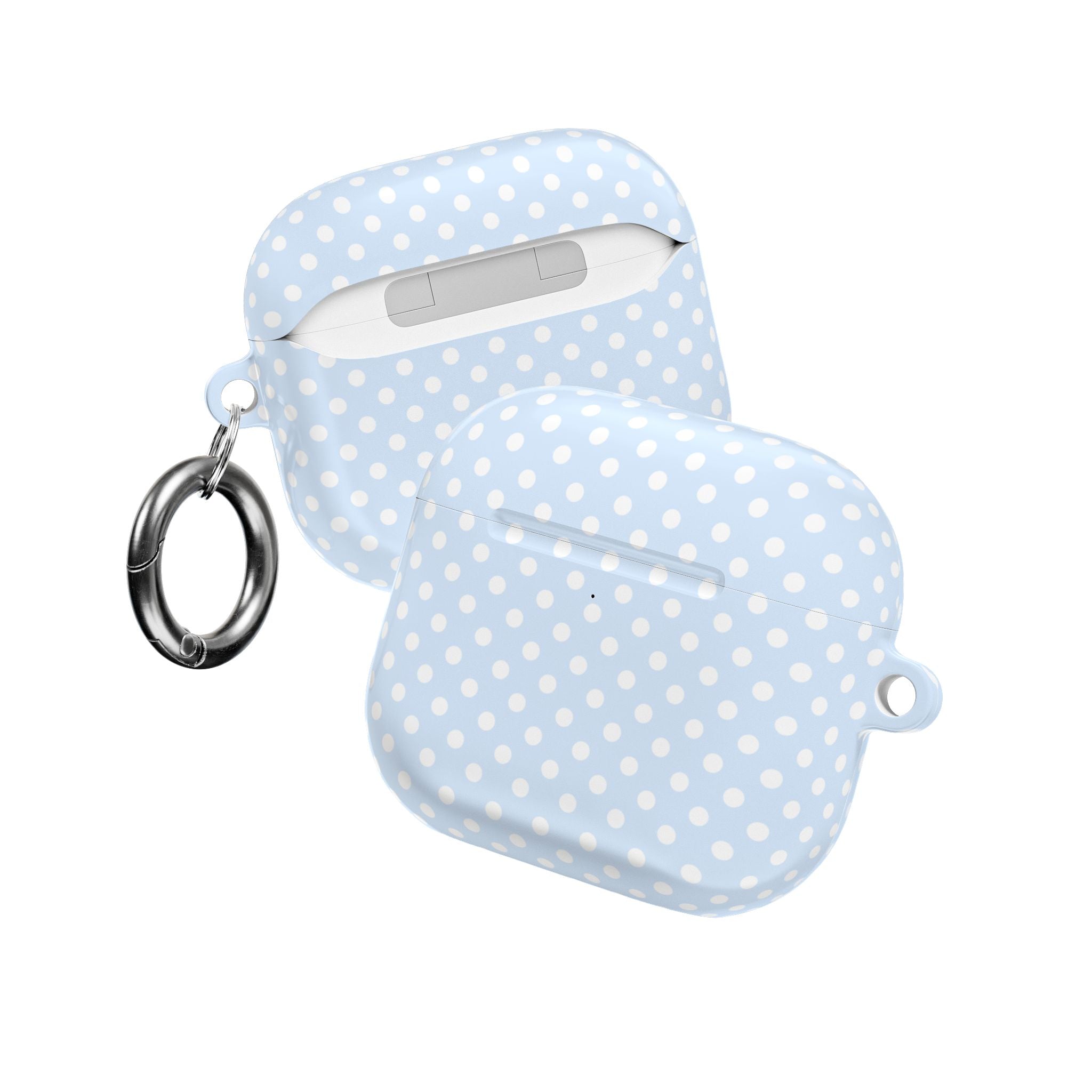 SNOW BLUE POLKA DOTS AIRPOD CASE