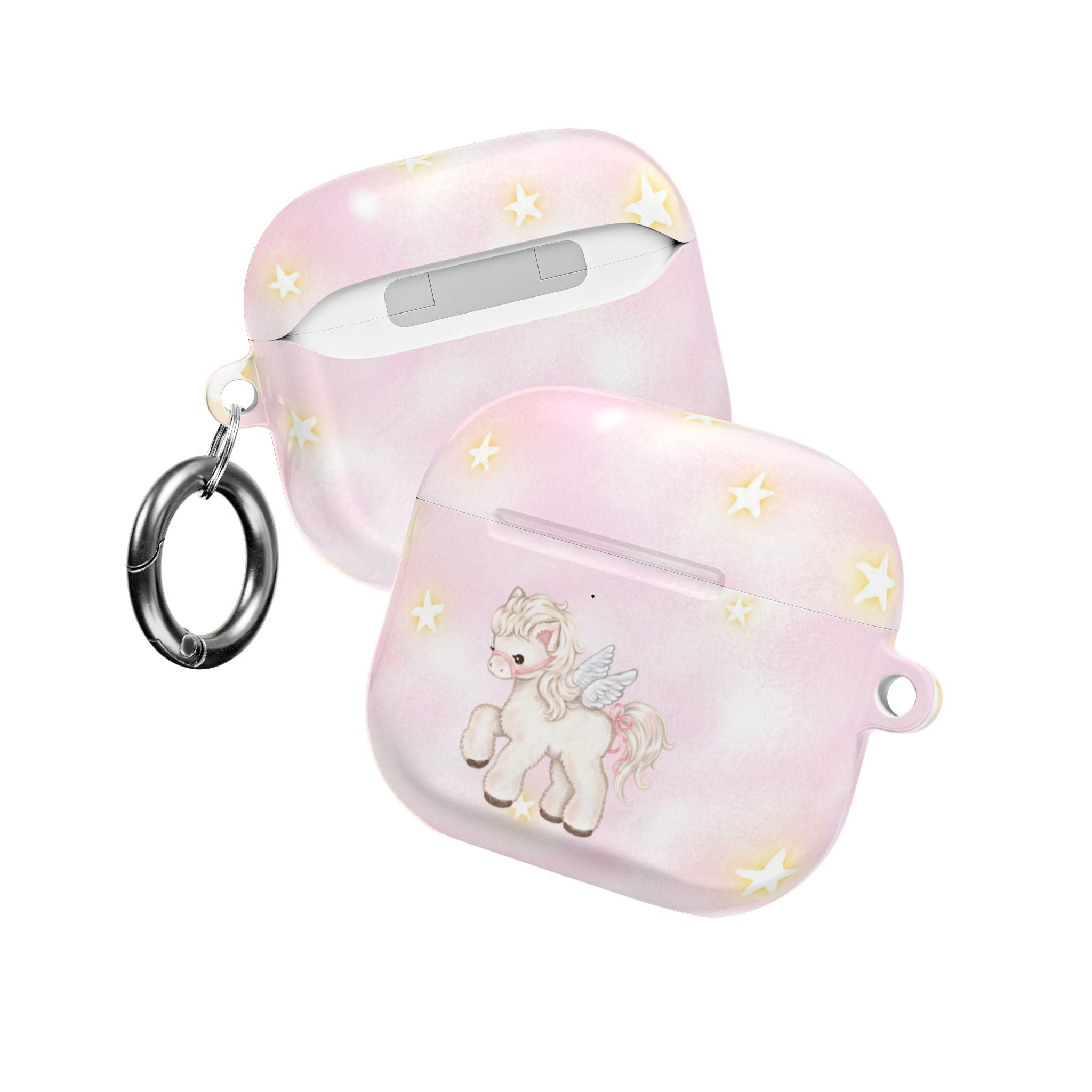 PINK ANGEL WINGS PONY UNICORN AIRPOD CASE