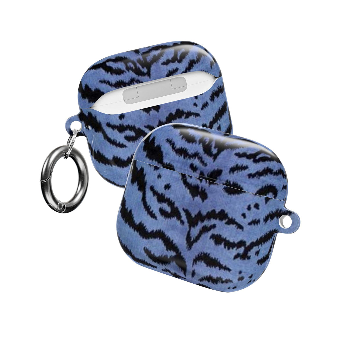 GLACIER BLUE ZEBRA AIRPOD CASE