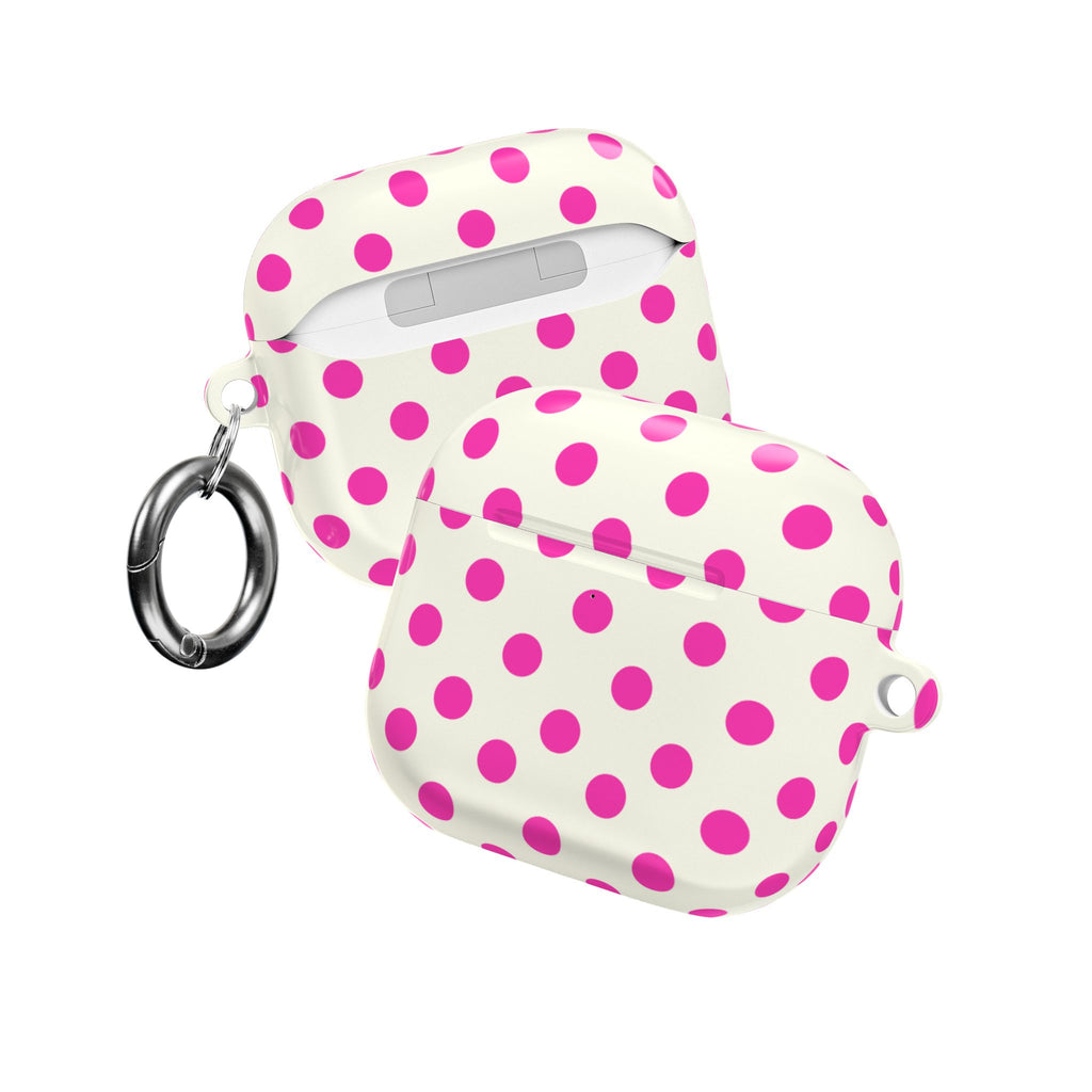 LYCHEE CREAM POLKA DOTS AIRPOD CASE